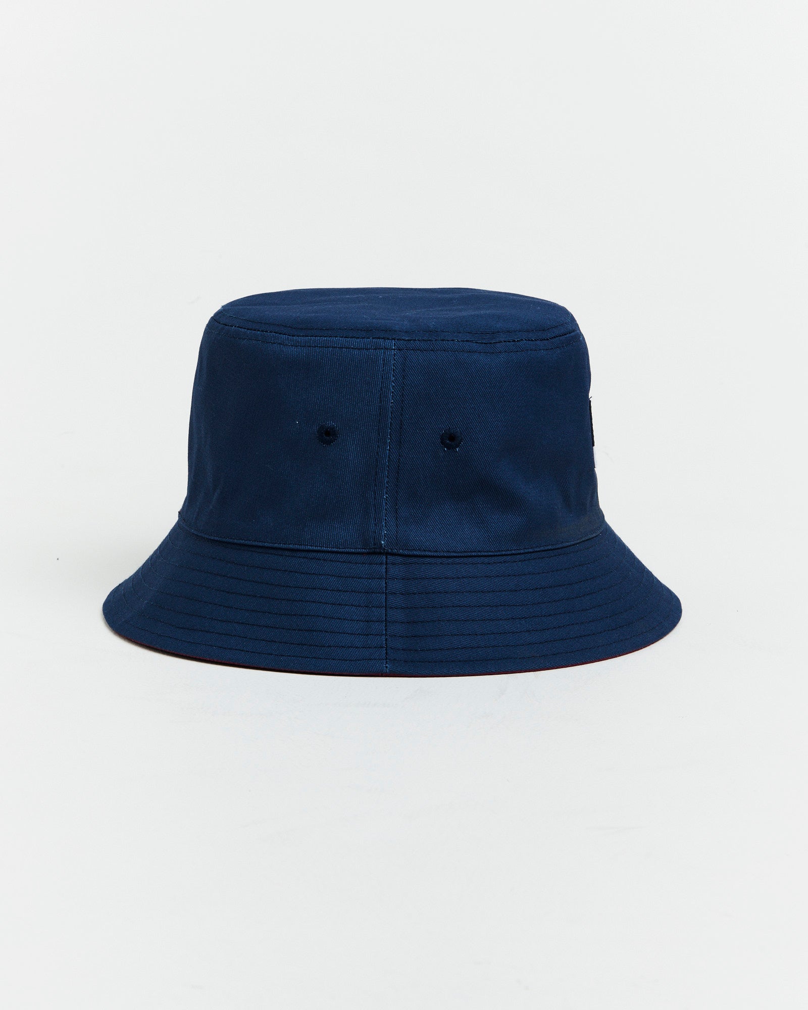 Reversible Bucket Hat in Dark Denim and Malaga BLUE