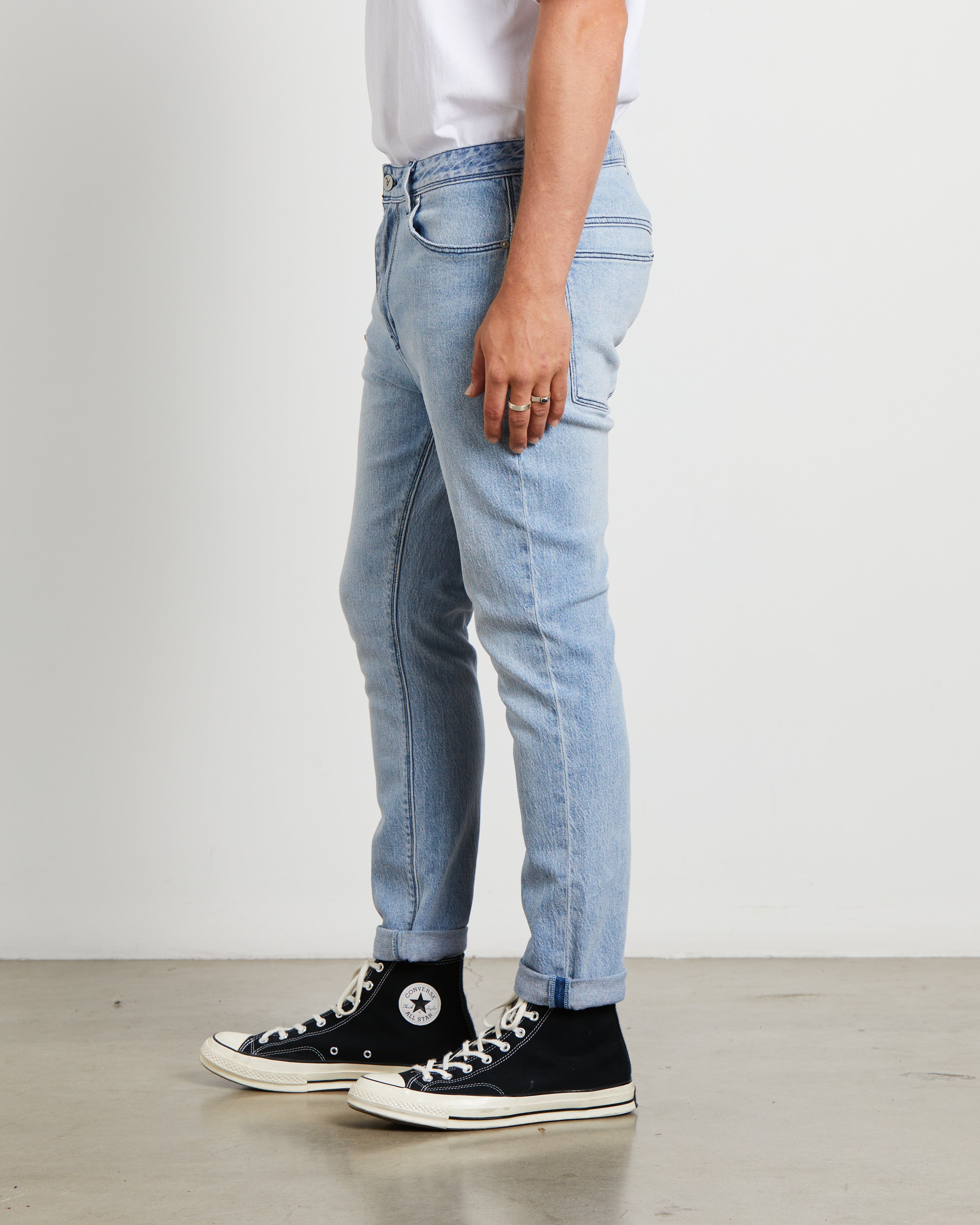 A Dropped Slim Denim Jeans Rossi DENIM