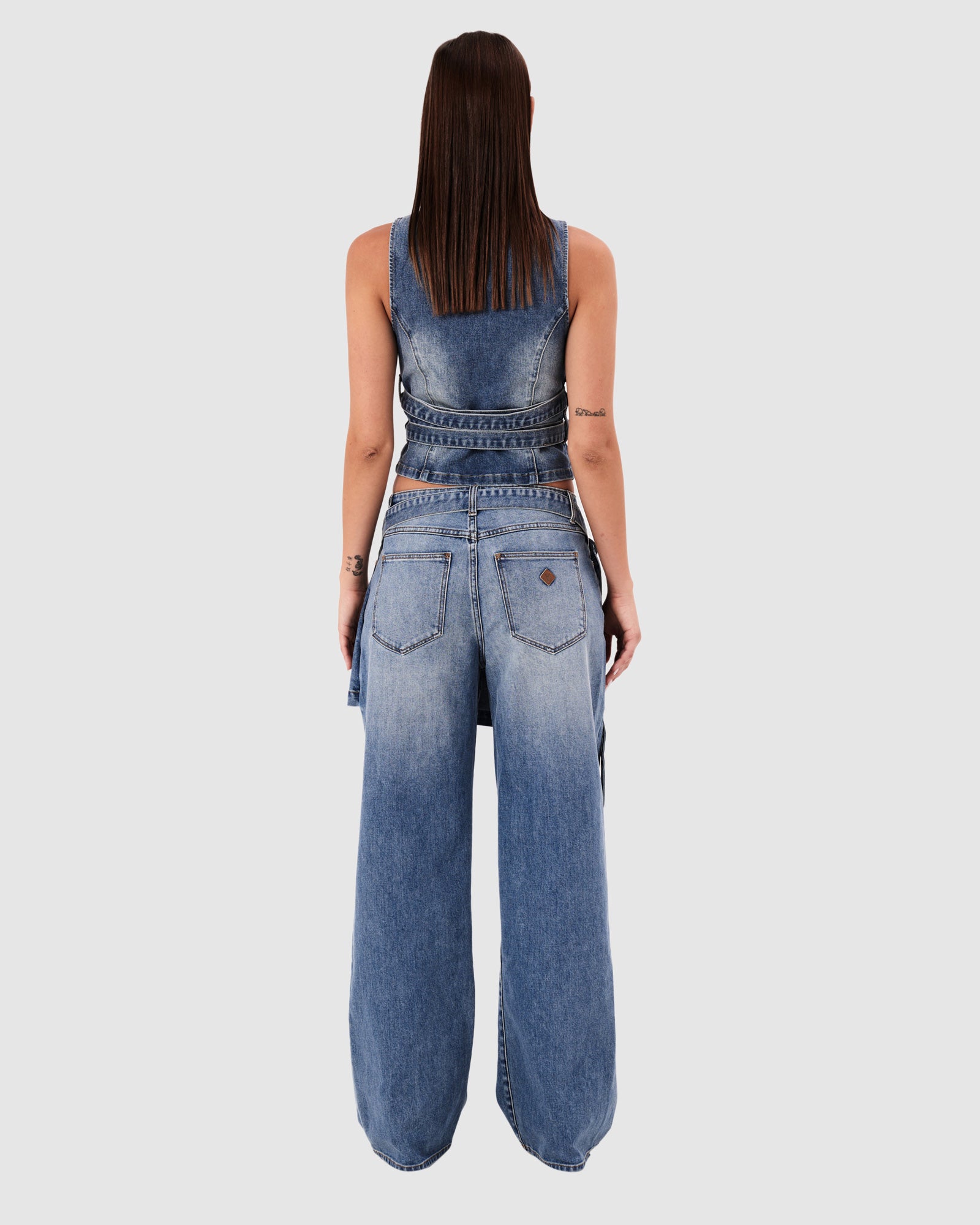 95 Mid Baggy Skirt Denim Jeans Dalia DALIA