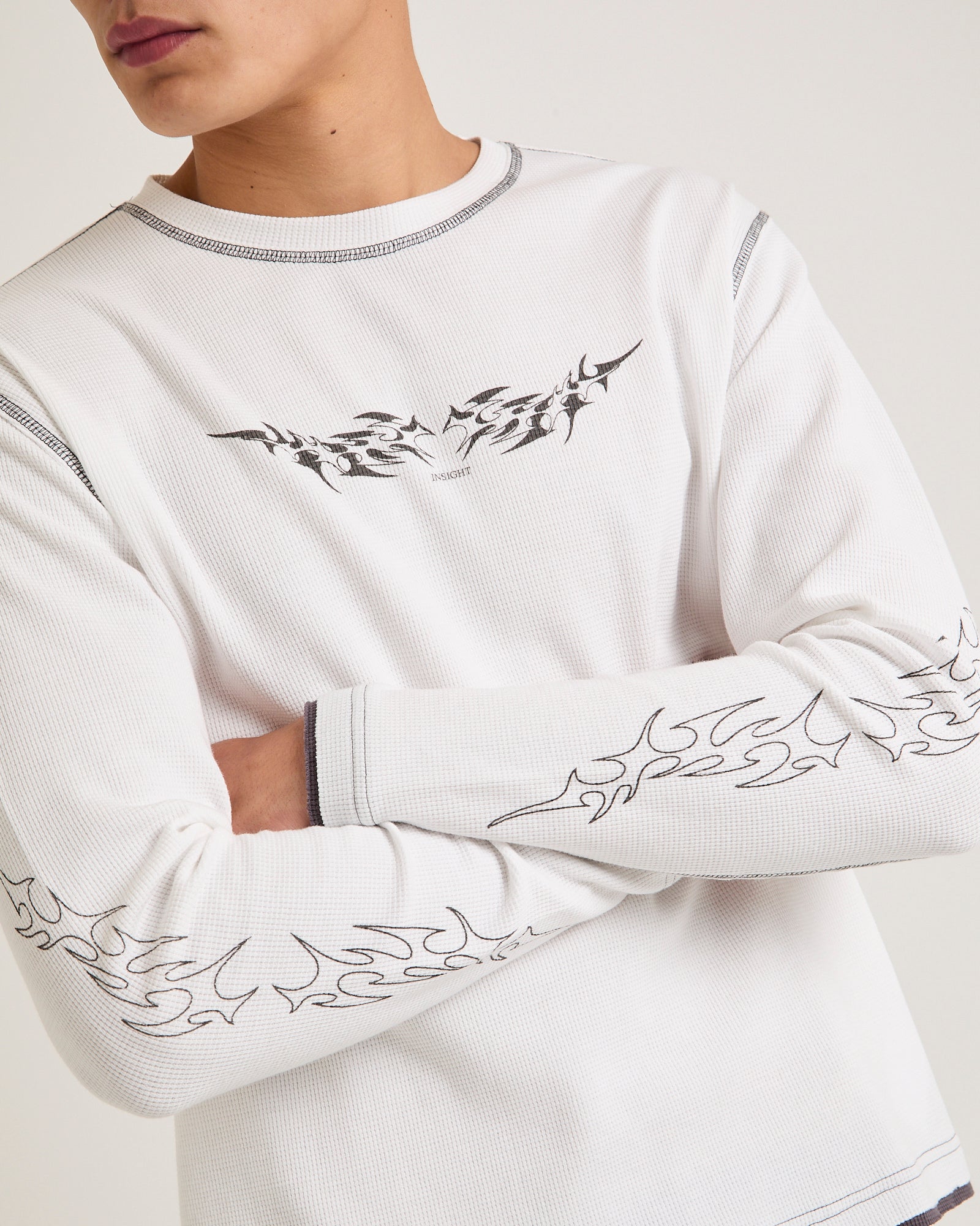 Nu Waffle Long Sleeve T-Shirt WHITE