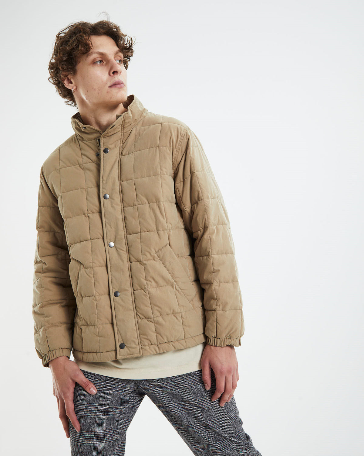 Brenton Puffer Jacket Brown BROWN