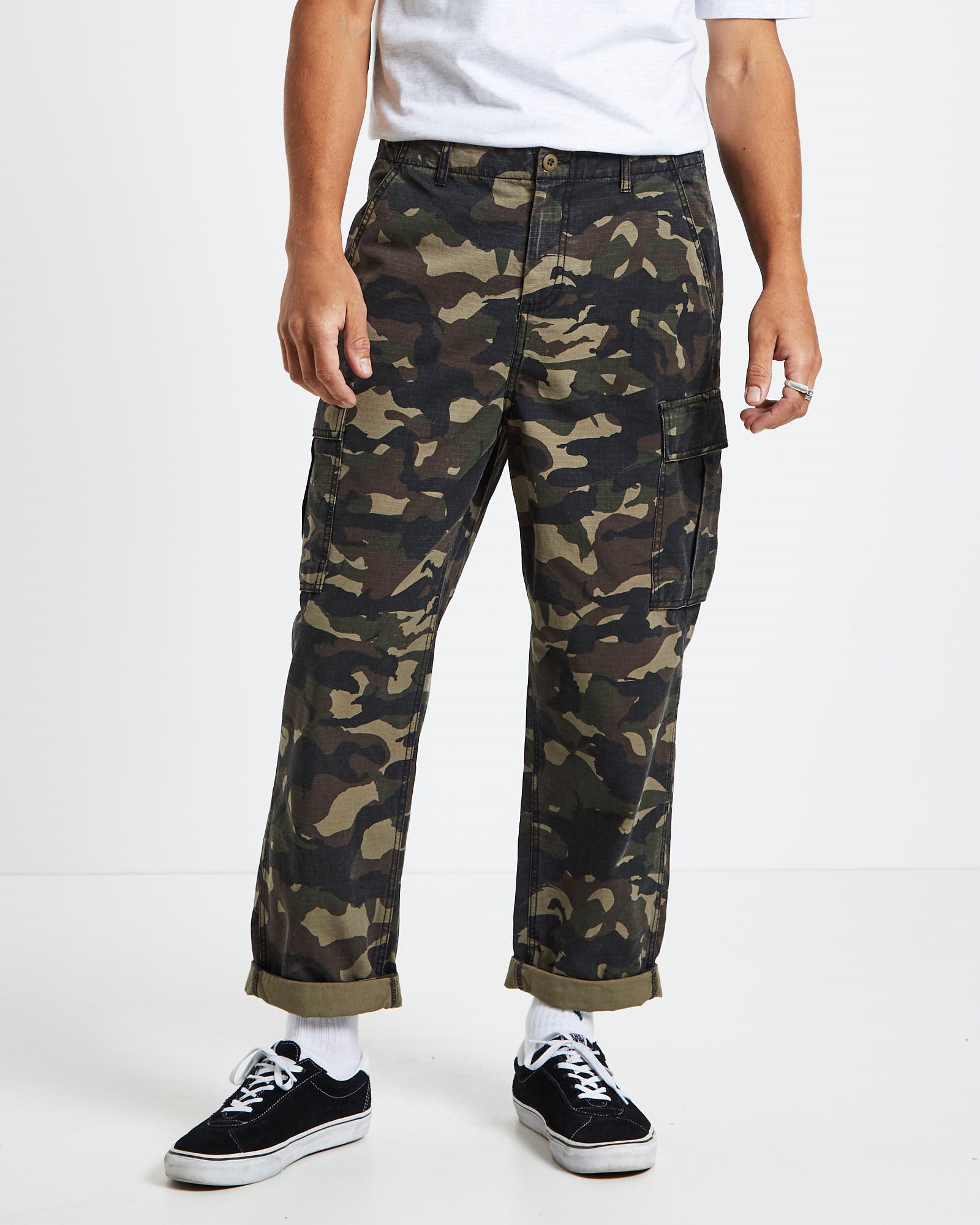 Surplus Ripstop Cargo Pants Camo GREEN