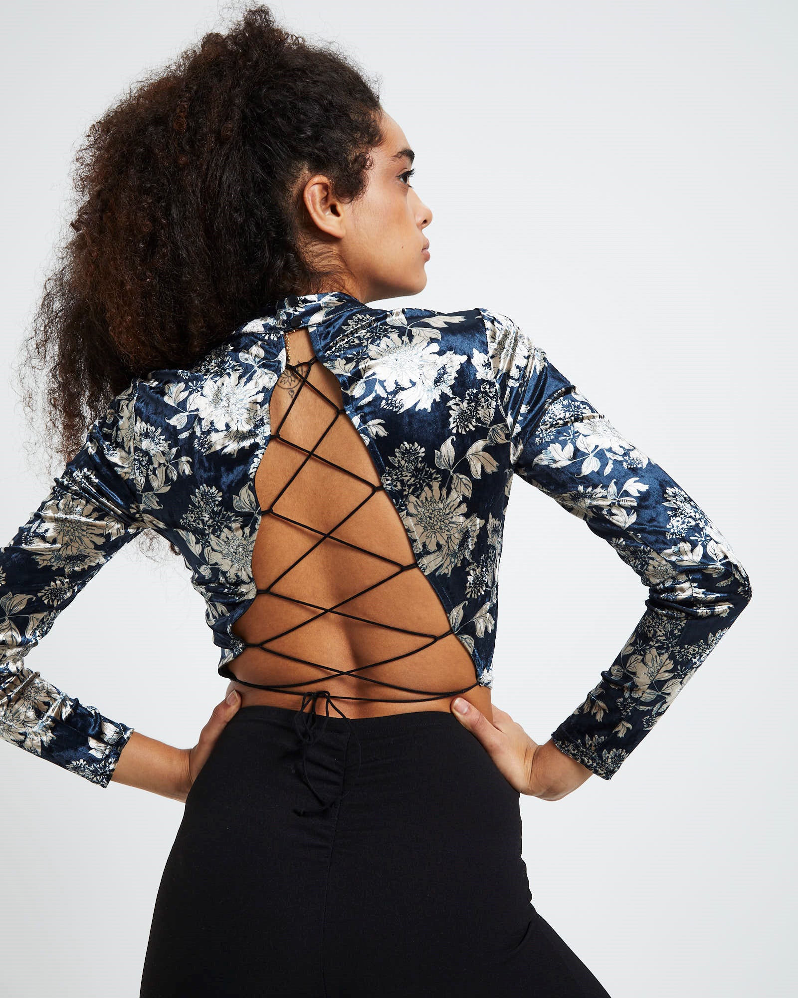 Marna Tie Back Long Sleeve Top Assorted ASSORTED