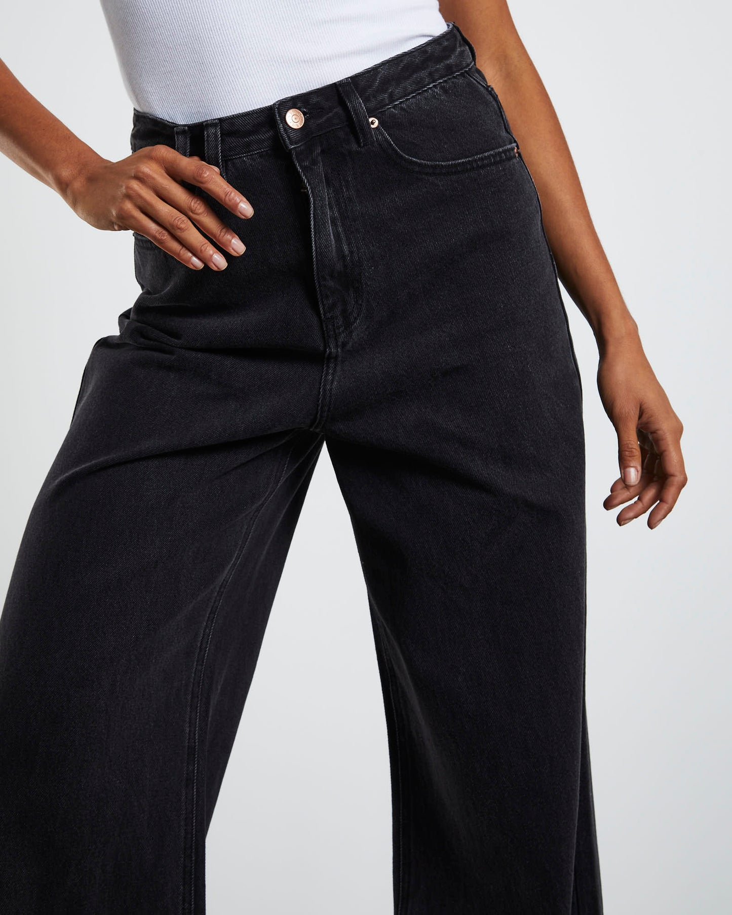 Nikita Extreme Wide Leg Jeans After Dark Black