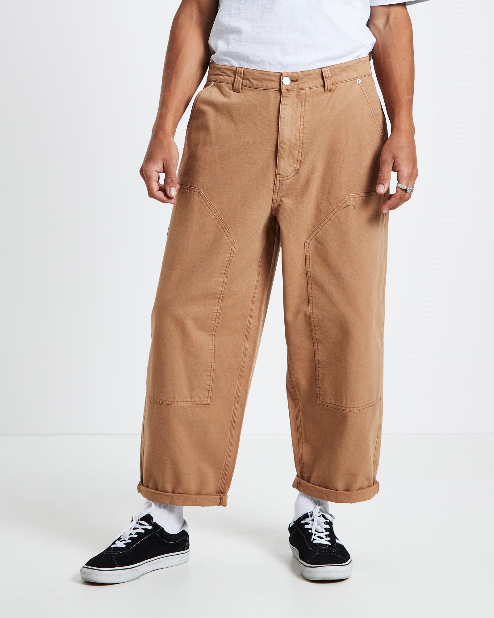 Double Knee Pants Tan TAN