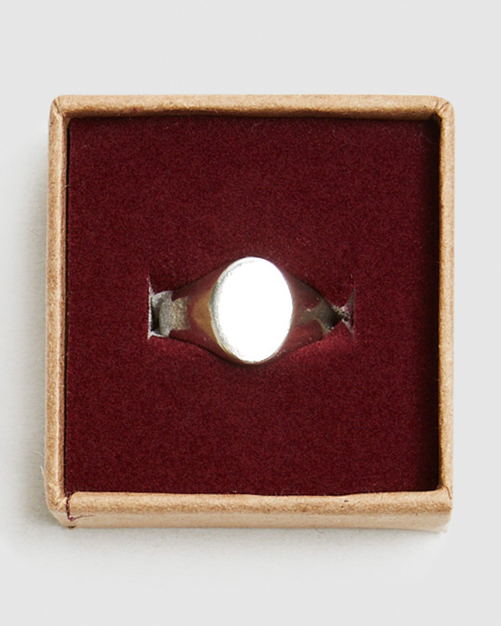 Oval Signet Ring Silver SILVER
