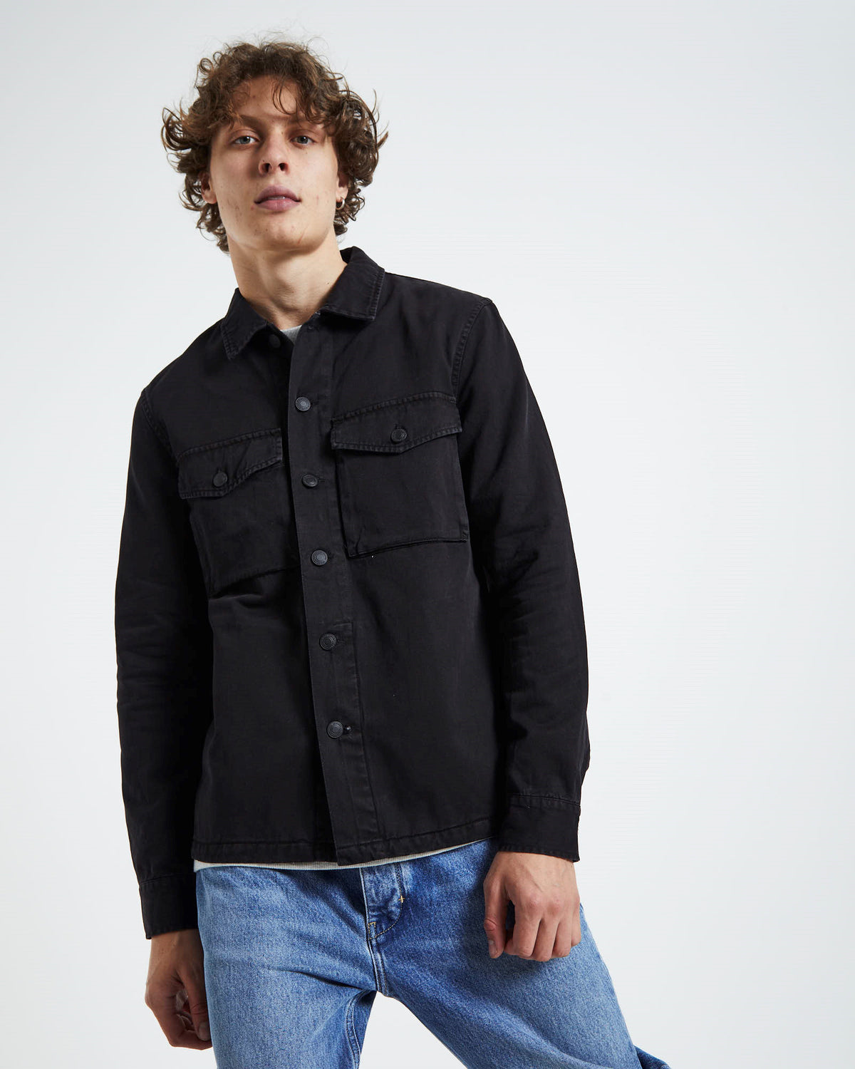 Miller Overshirt Black BLACK