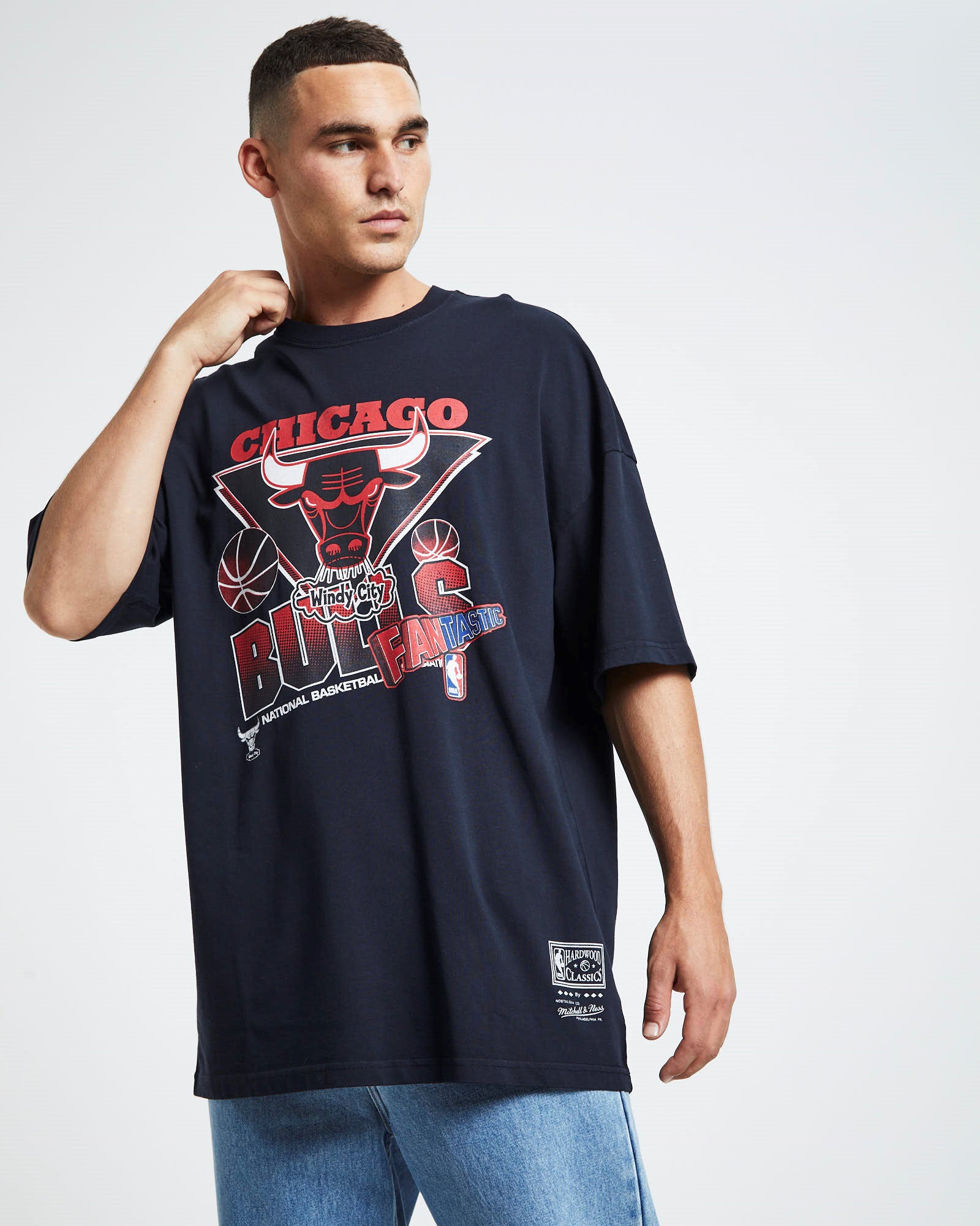 Fantastic Oversized Bulls T-Shirt Faded Black BLACK