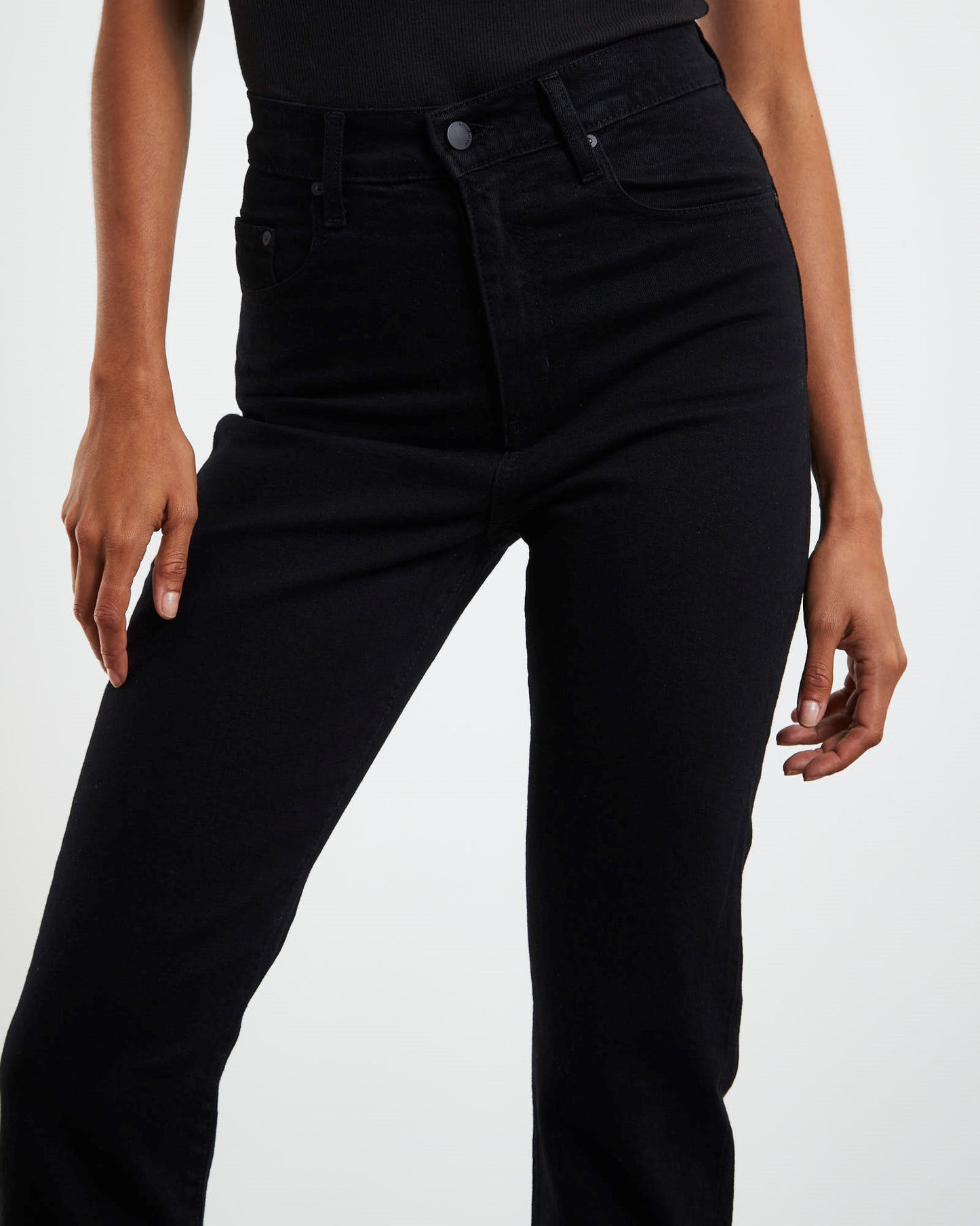 Frankie Mom Ankle Jeans Pitch Black