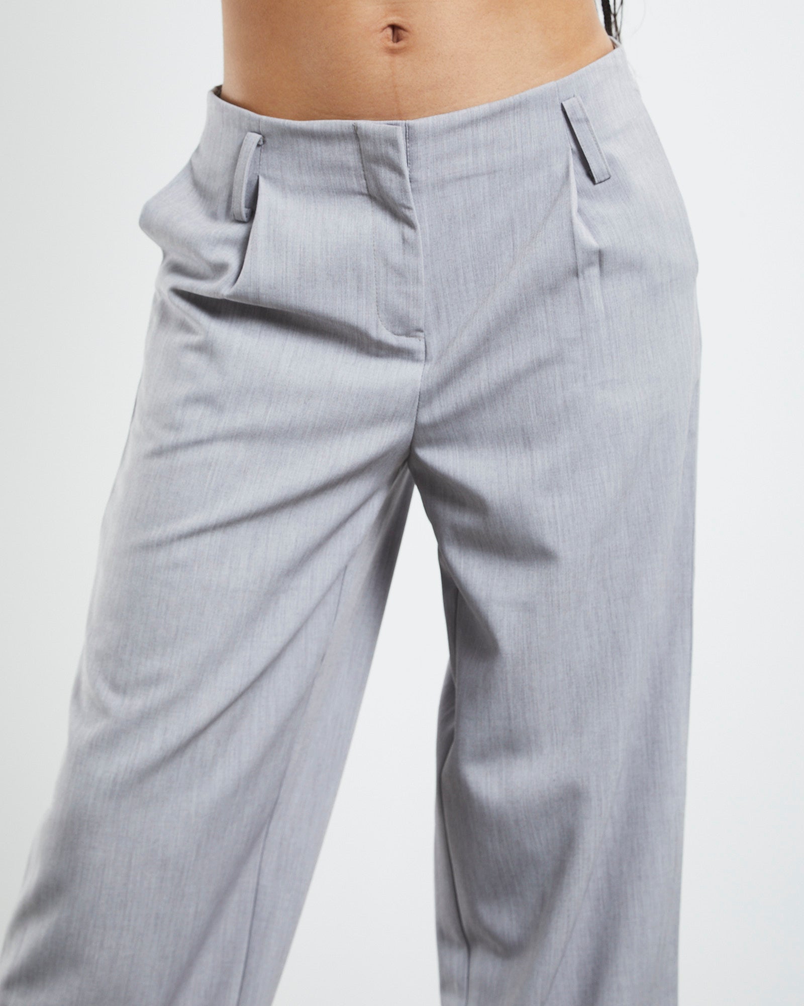 Cartia Low Rise Volume Pants Grey GREY