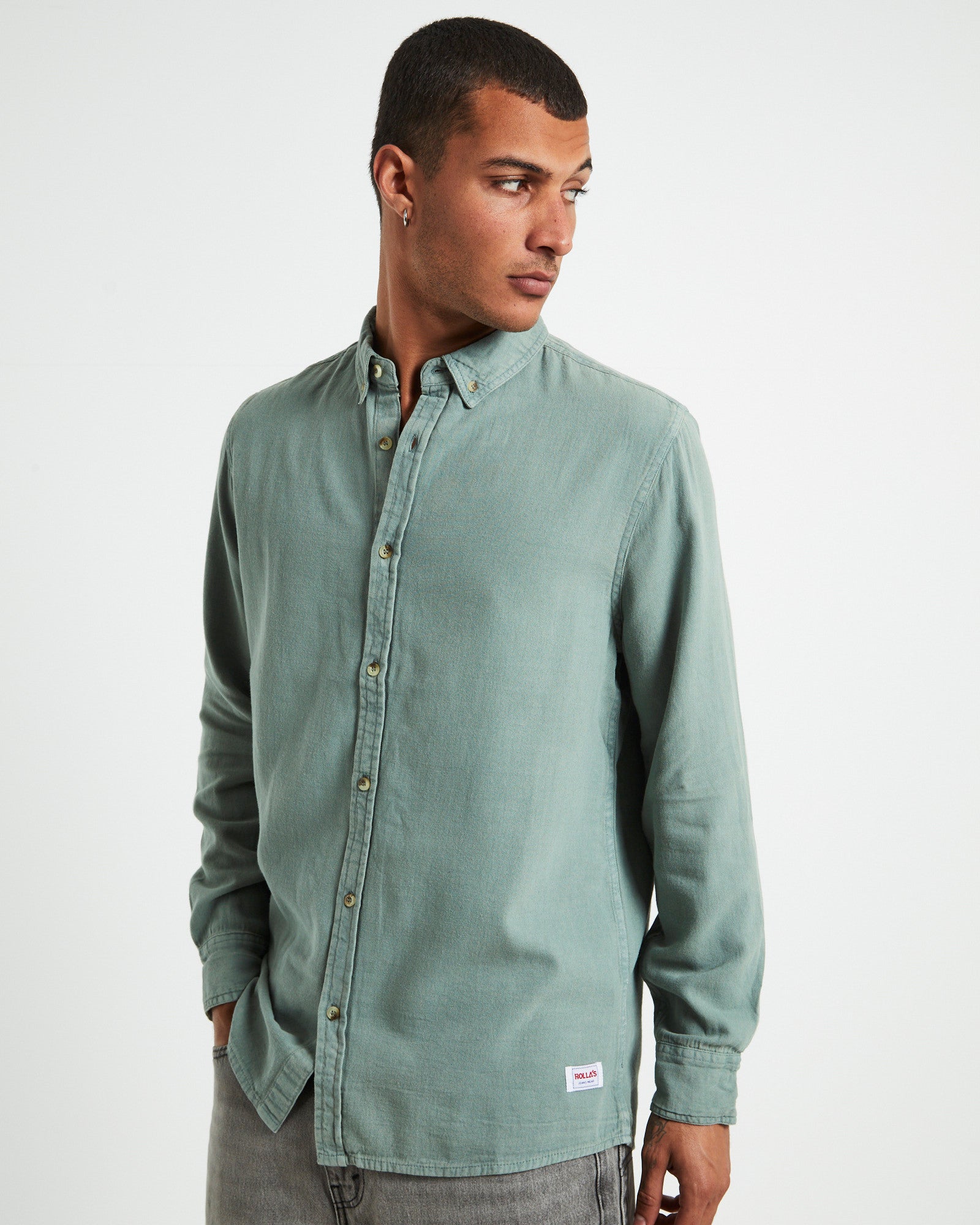 Men At Work Oxford Shirt Moss Green GREEN