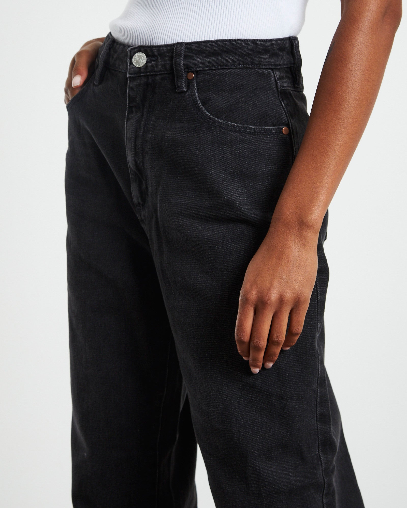 Bella Baggy Jeans Backstage Black BLACK