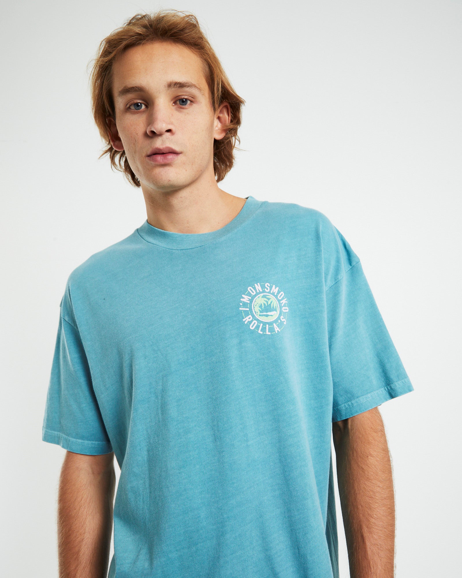 Heavy Smoko Holiday T-shirt Smoke Blue BLUE