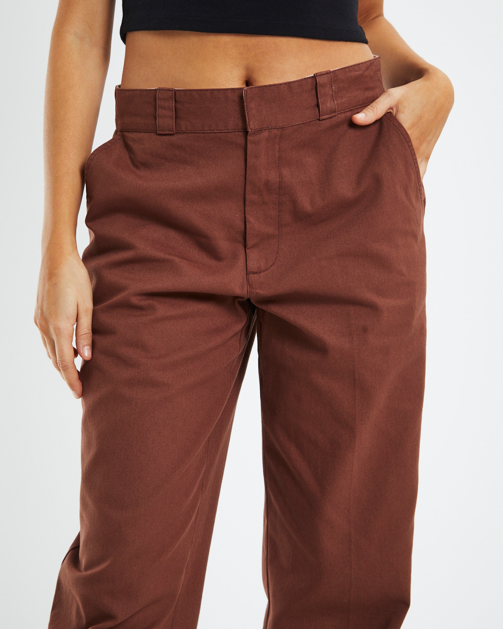 Ollie Chino Pant Brown BROWN