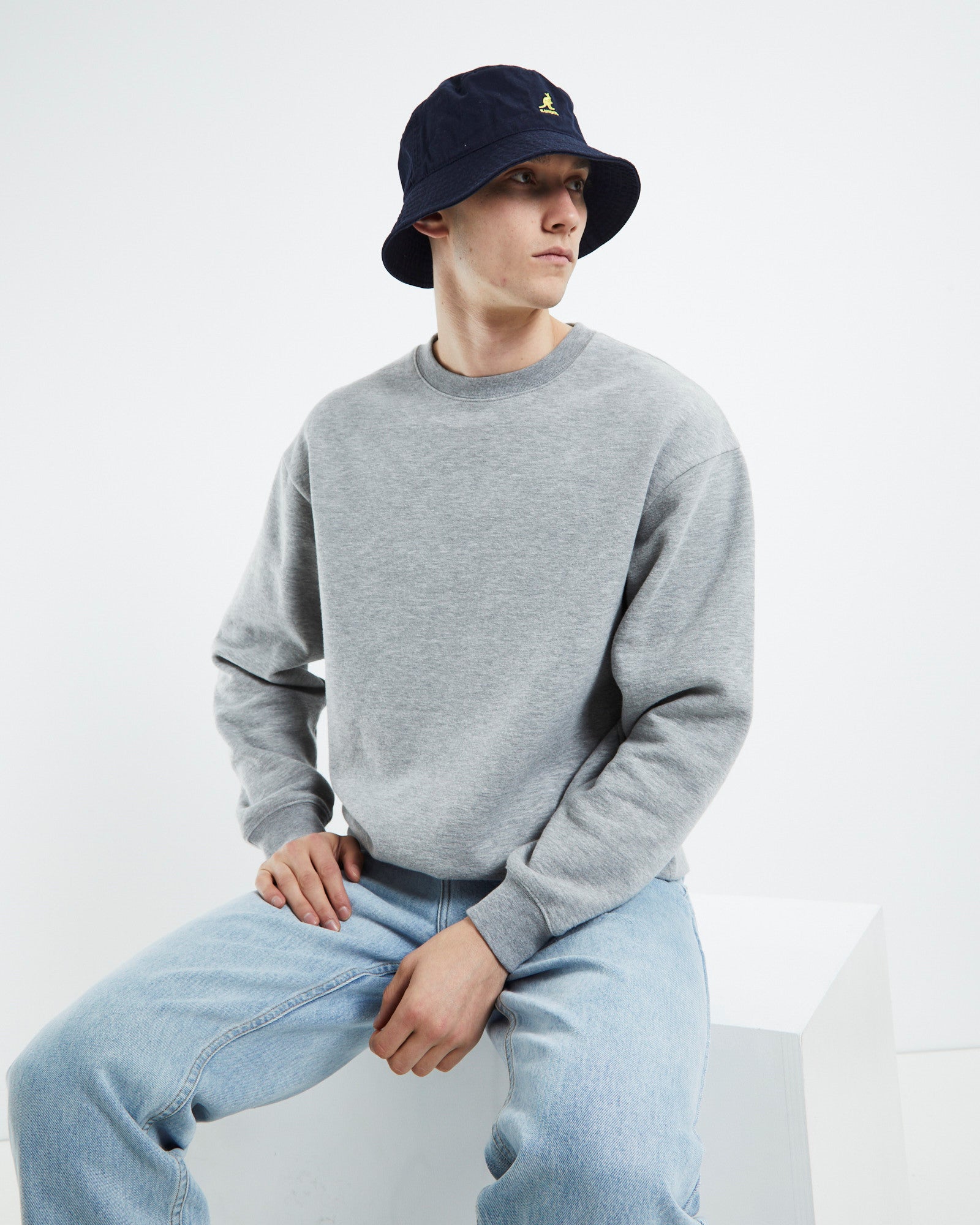 Washed Bucket Hat Navy NAVY