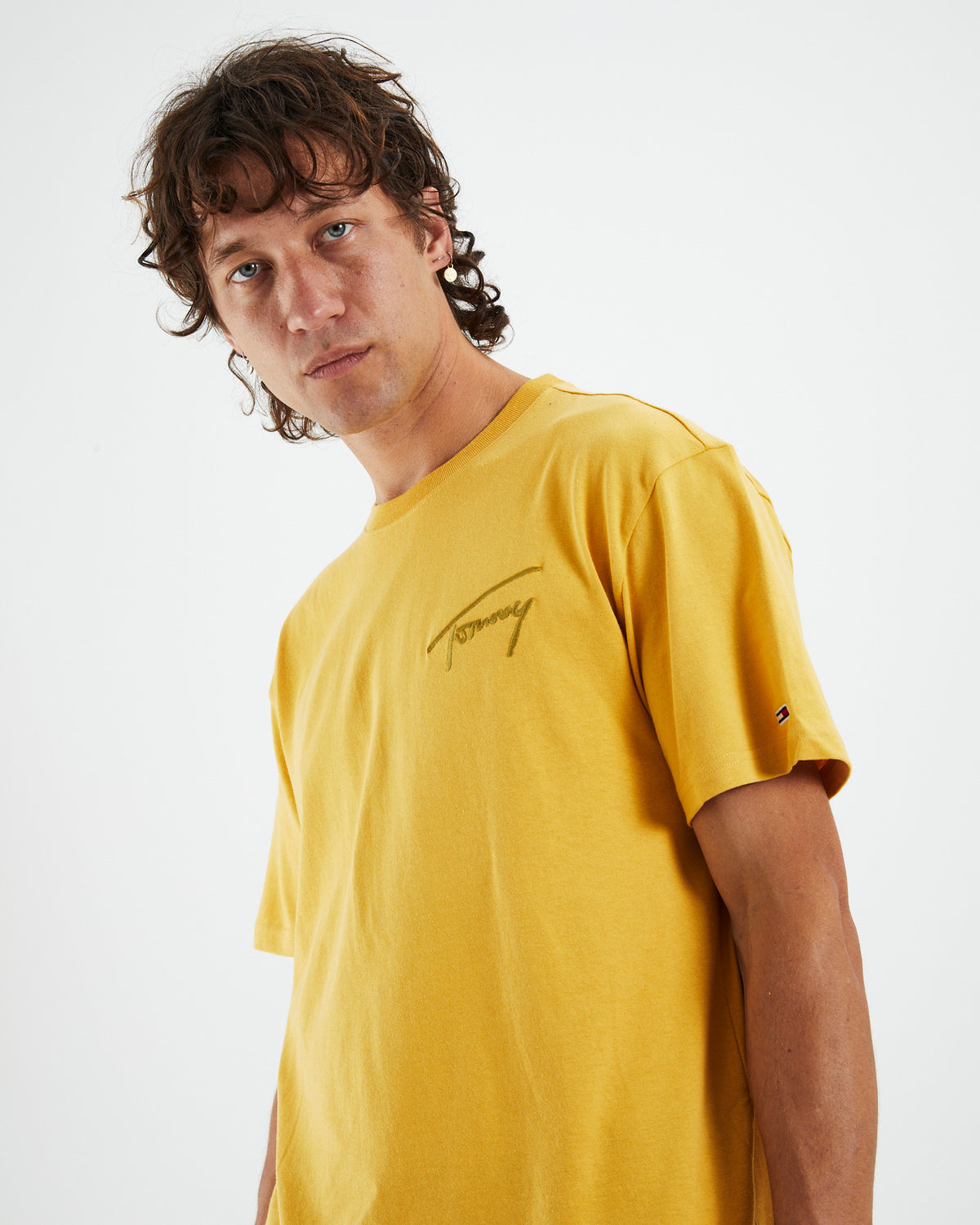 TJM Tommy Signature T-Shirt Tuscan Yellow YELLOW