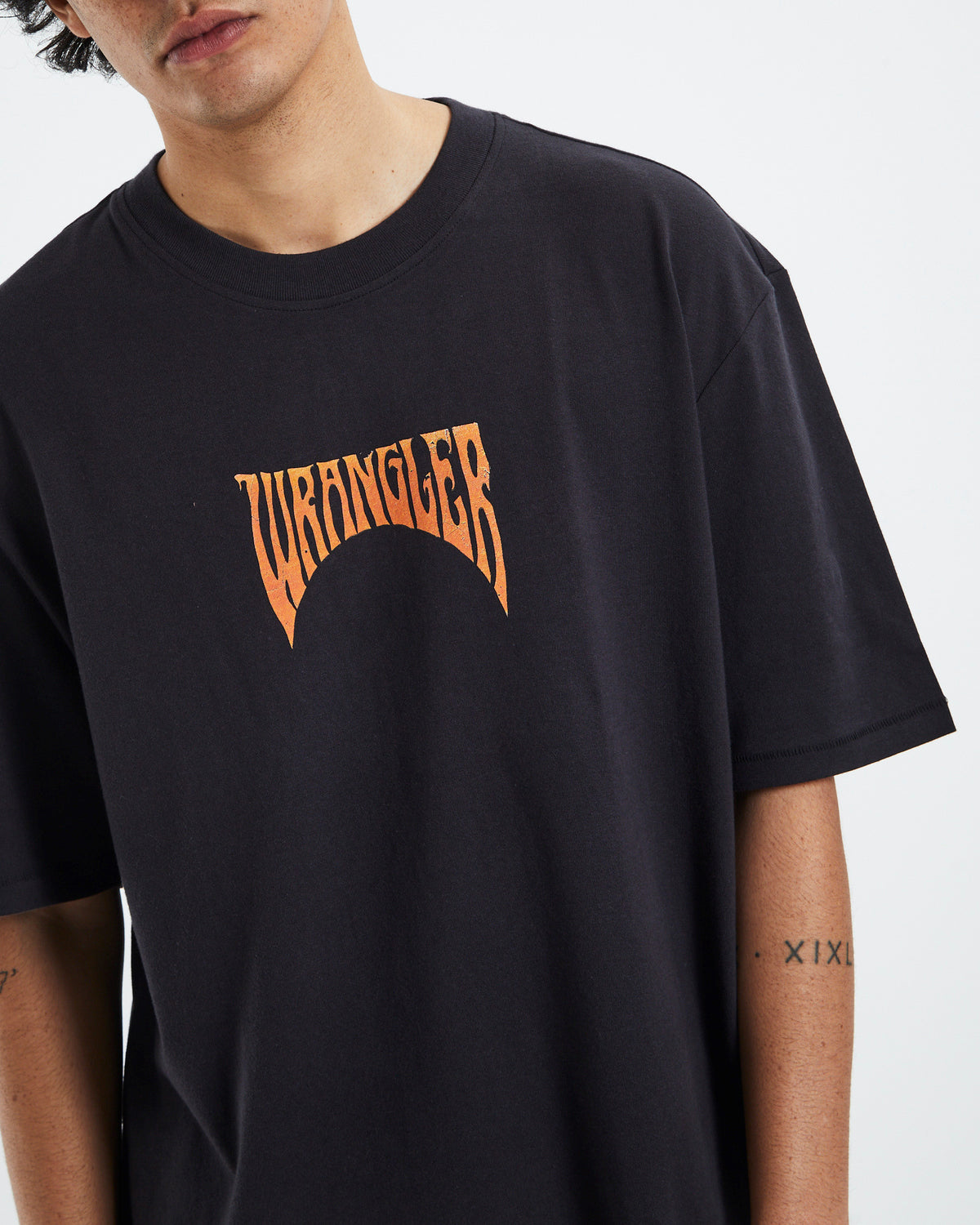 Ying Yang T-Shirt Worn Black BLACK