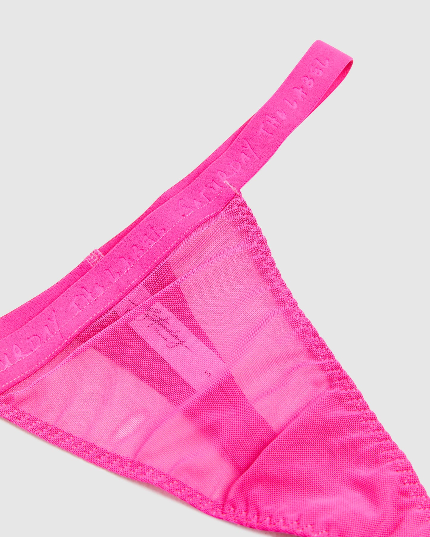 Coffee Club Thong Neon Pink