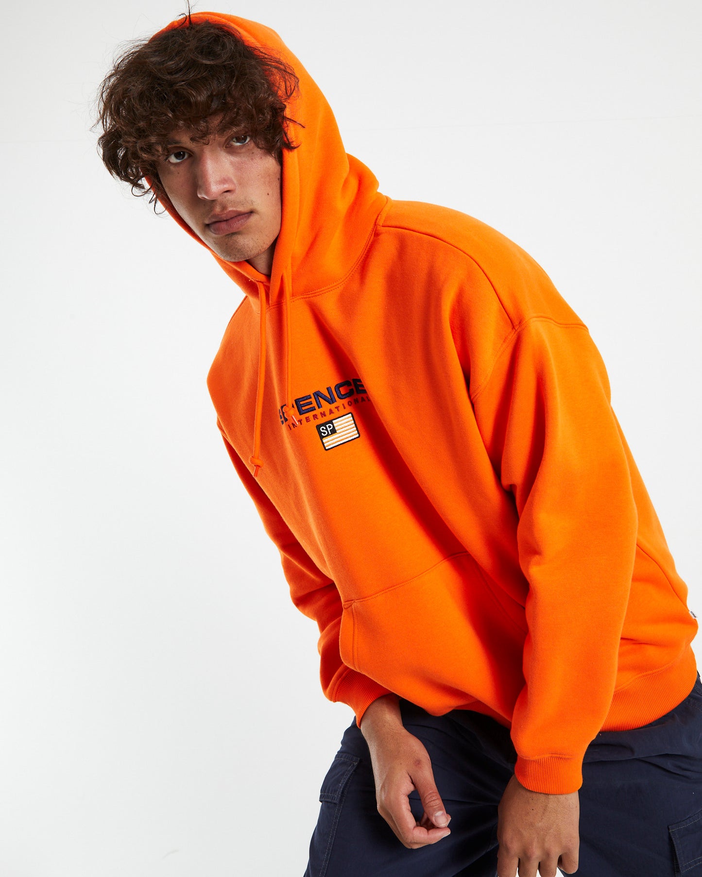 International Hoodie Neon Orange