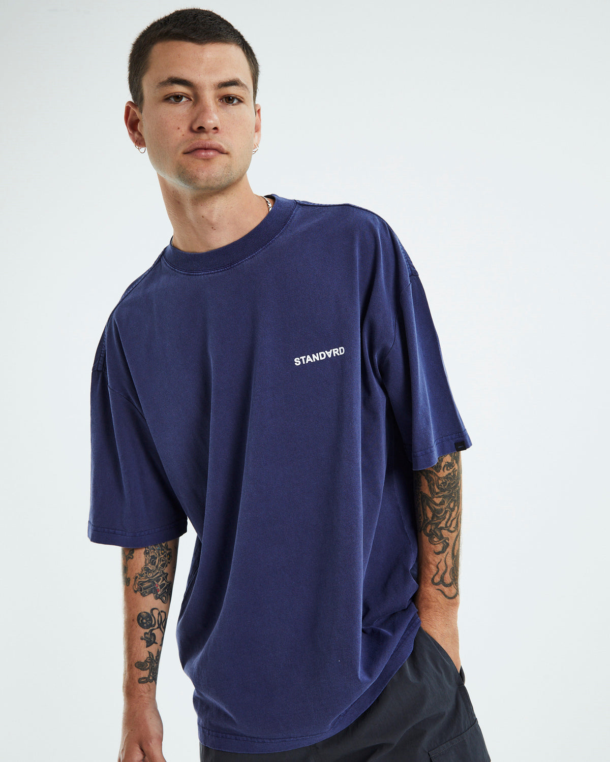 Box Short Sleeve T-Shirt Midnight Blue NAVY