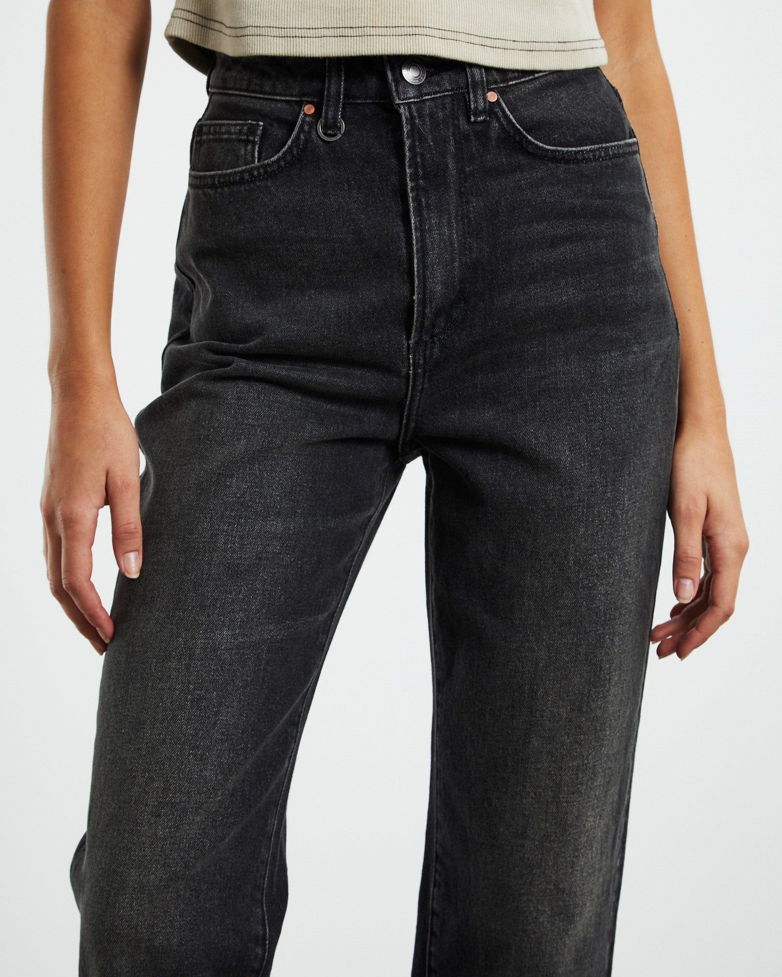 Nico Straight Jeans Empire Black BLACK
