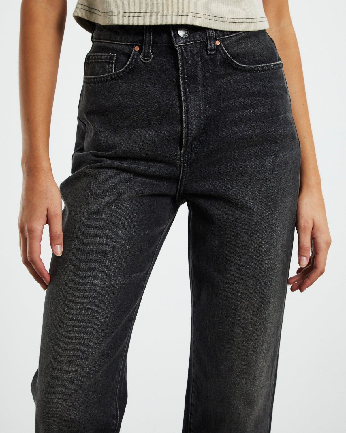 Nico Straight Jeans Empire Black BLACK