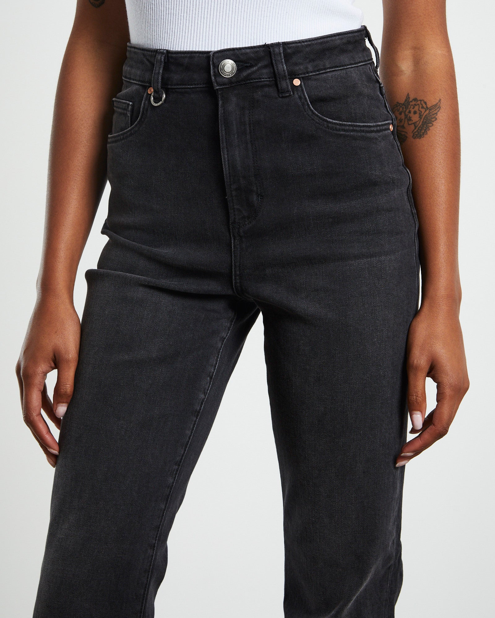 Debbie Bootcut Jeans Moonstruck Black BLACK