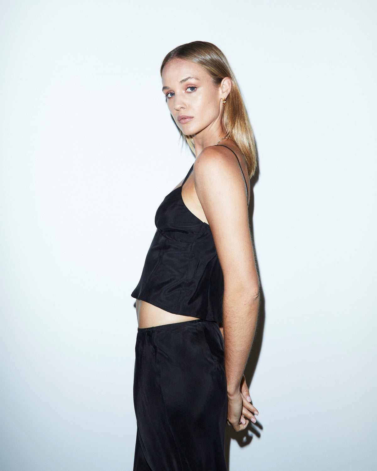 Aggy Slip Top Black BLACK