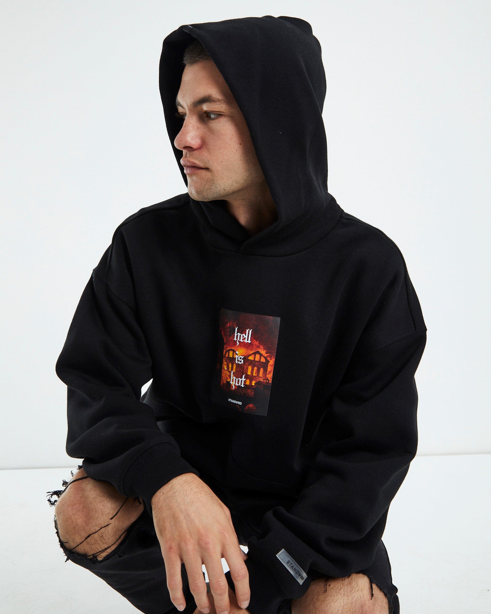 Hell Hoodie Black BLACK