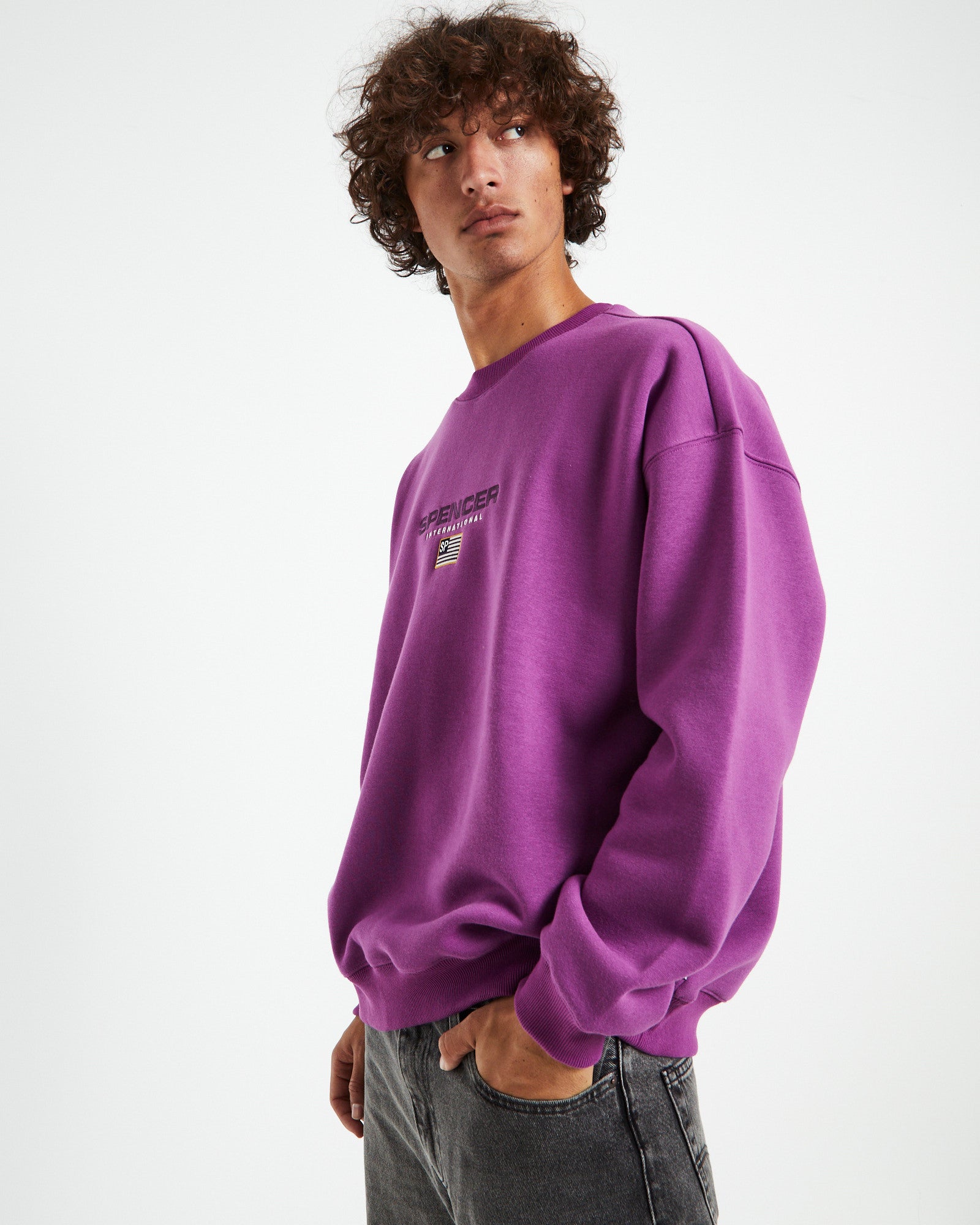 International Crew Neck Grape Purple PURPLE