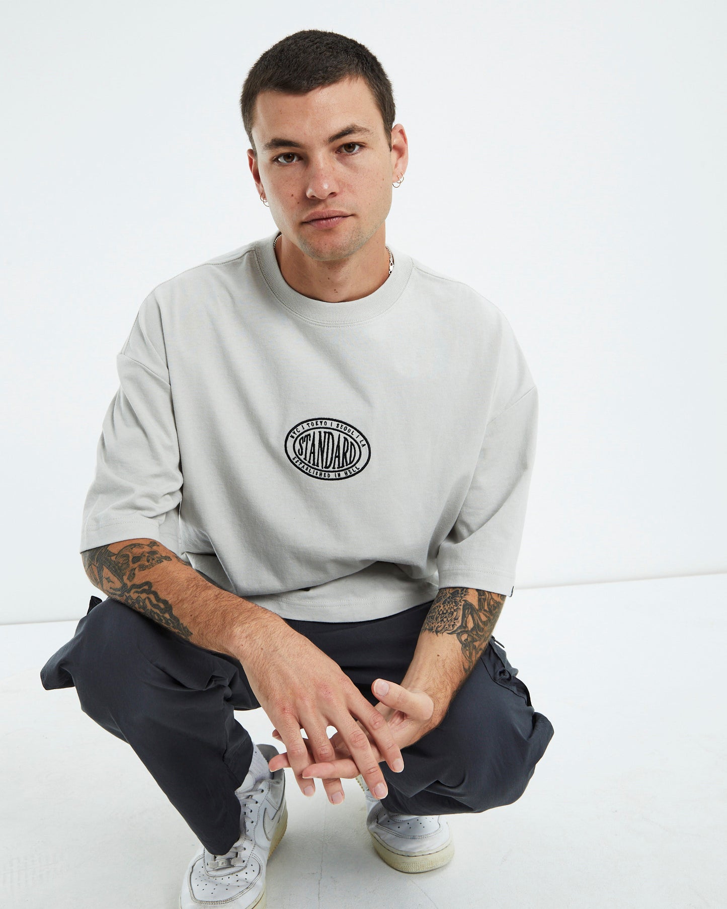 Origin Short Sleeve T-Shirt Light Grey