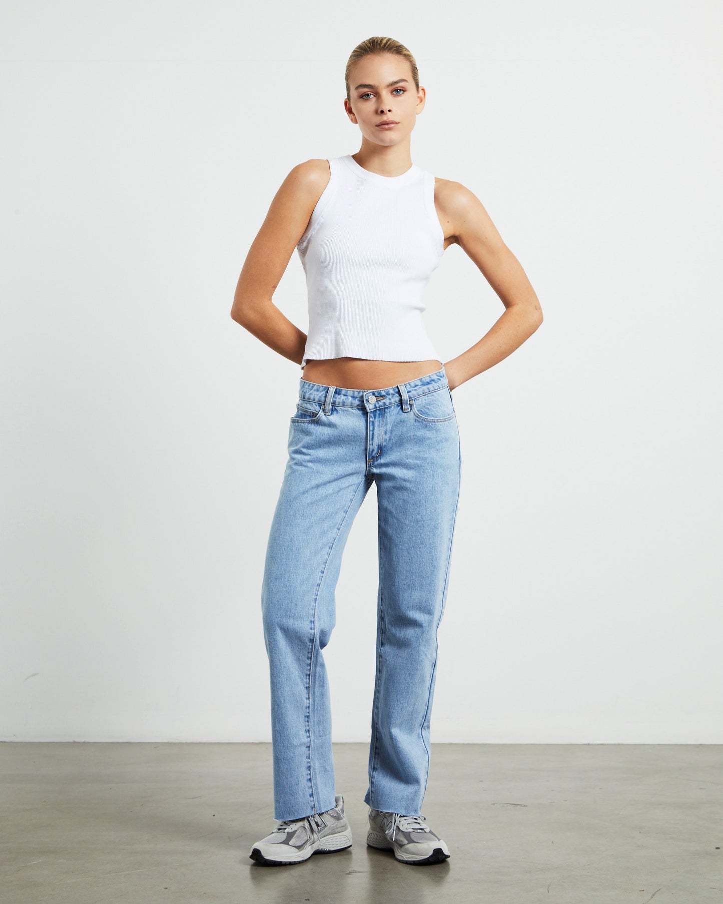 A 99 Low Straight Petite Jeans Walk Away Blue