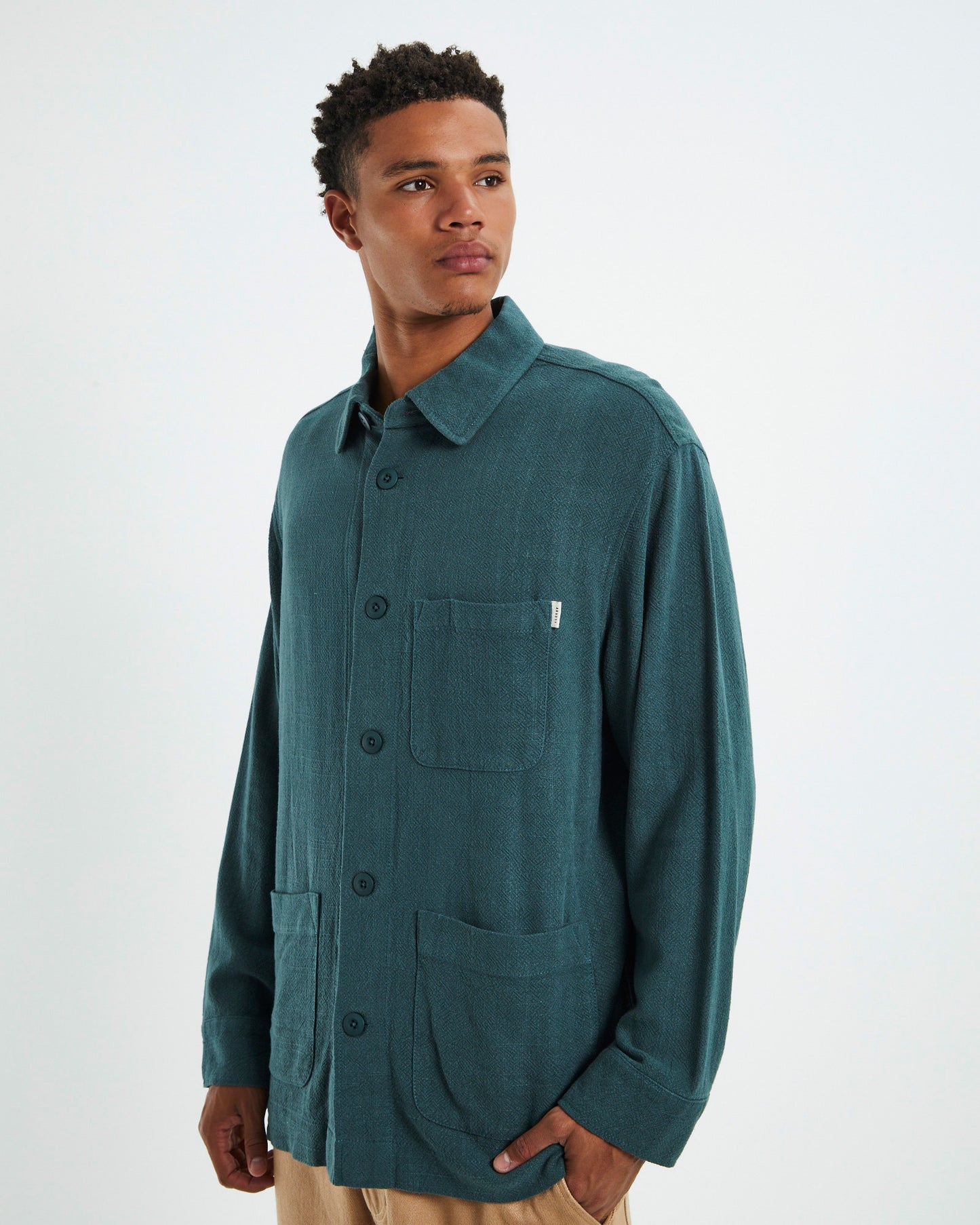 Wilson Textured Chore Jacket Green