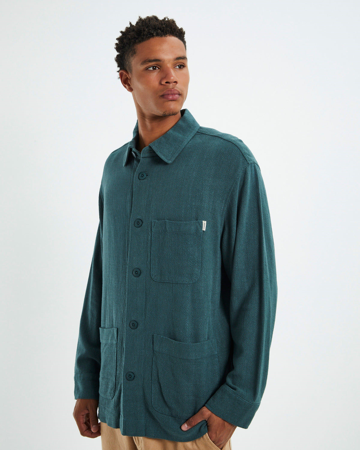 Wilson Textured Chore Jacket Green GREEN