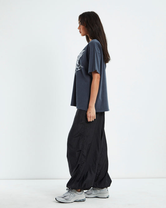 Gothic Butterfly Oversized T-Shirt Black