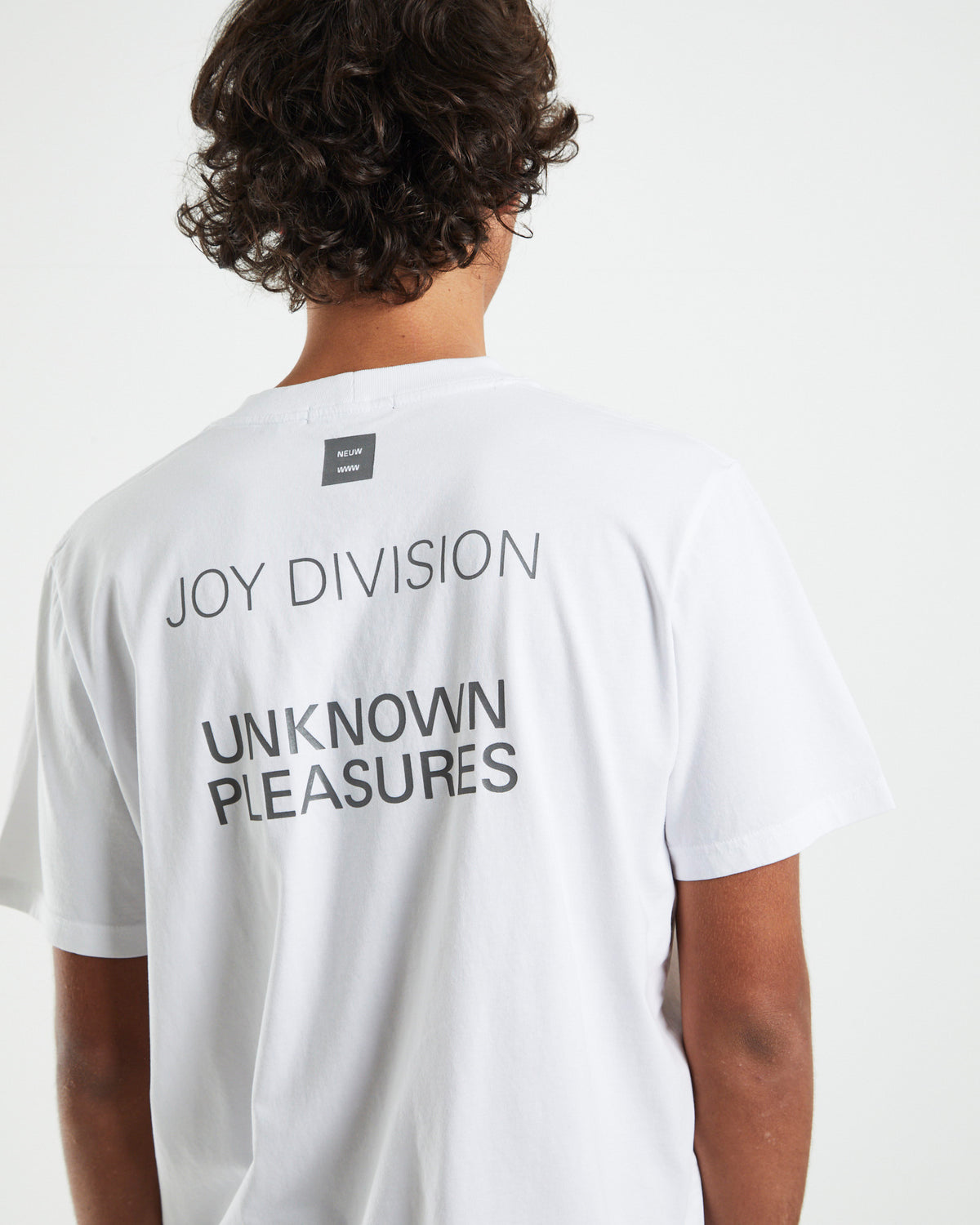 Joy Division Unknown Pleasures Band T-shirt White WHITE
