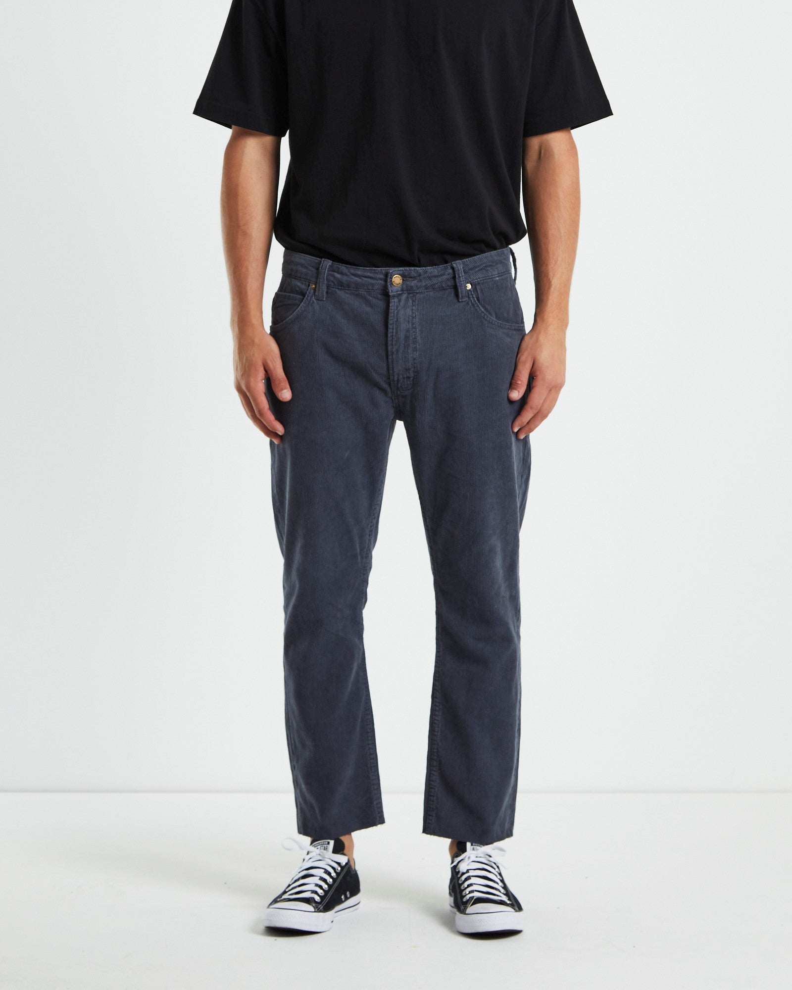Relaxo Chop Cord Pants Petrol Grey GREY