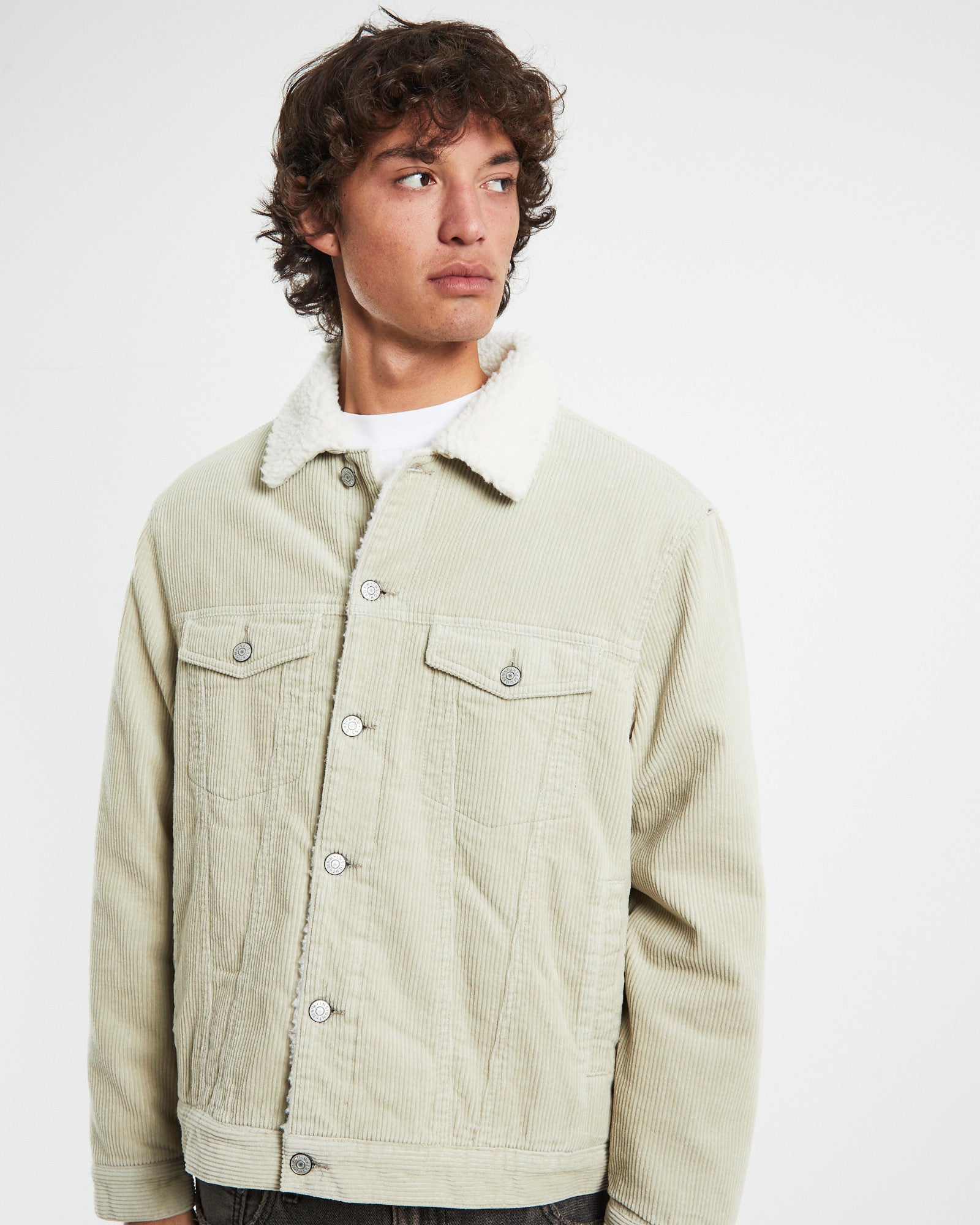 Switch Cord Borg Jacket Tan TAN