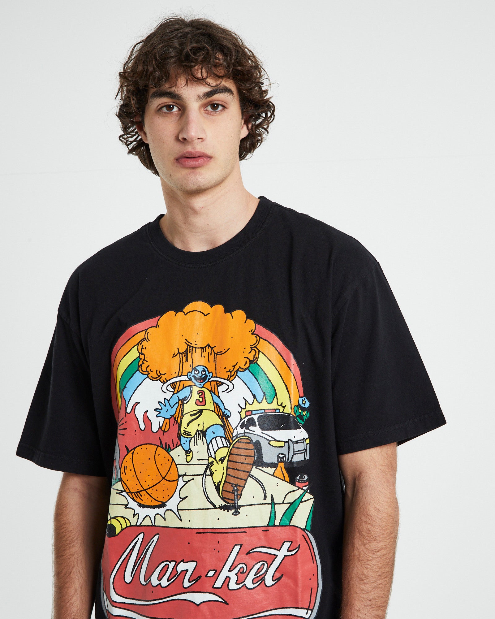 Good Day Short Sleeve T-Shirt in Vintage Black BLACK