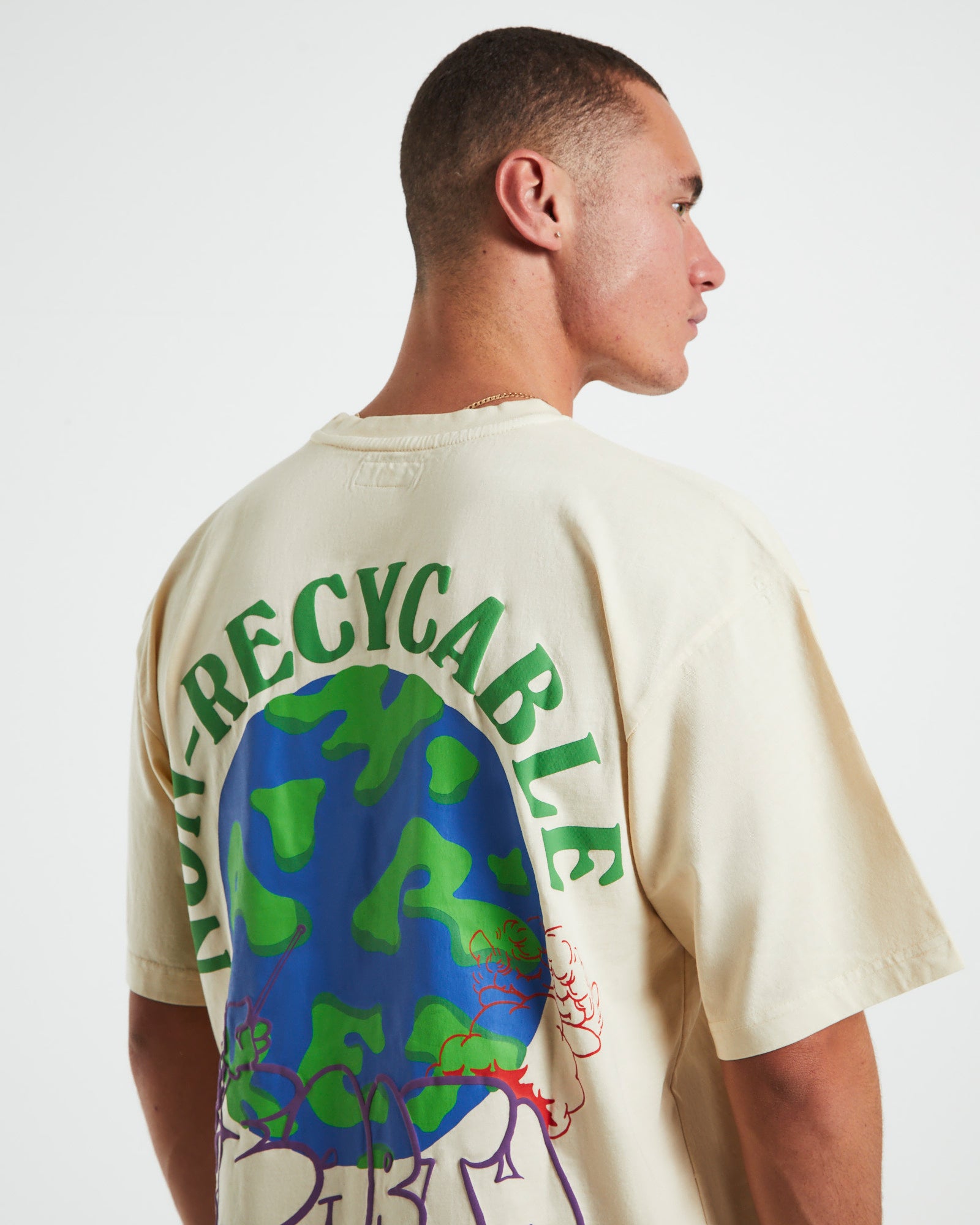 Nature Is Home Short Sleeve T-Shirt in Sand NATURAL