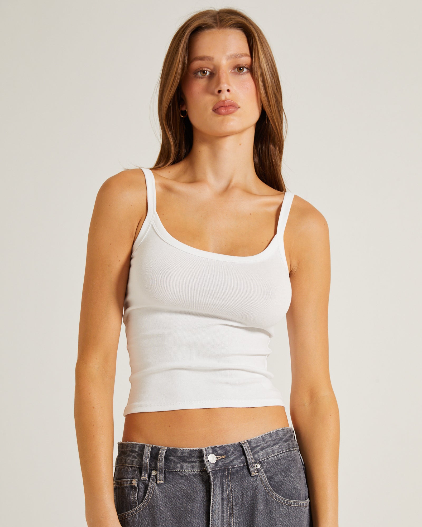 Tank Top in White WHITE