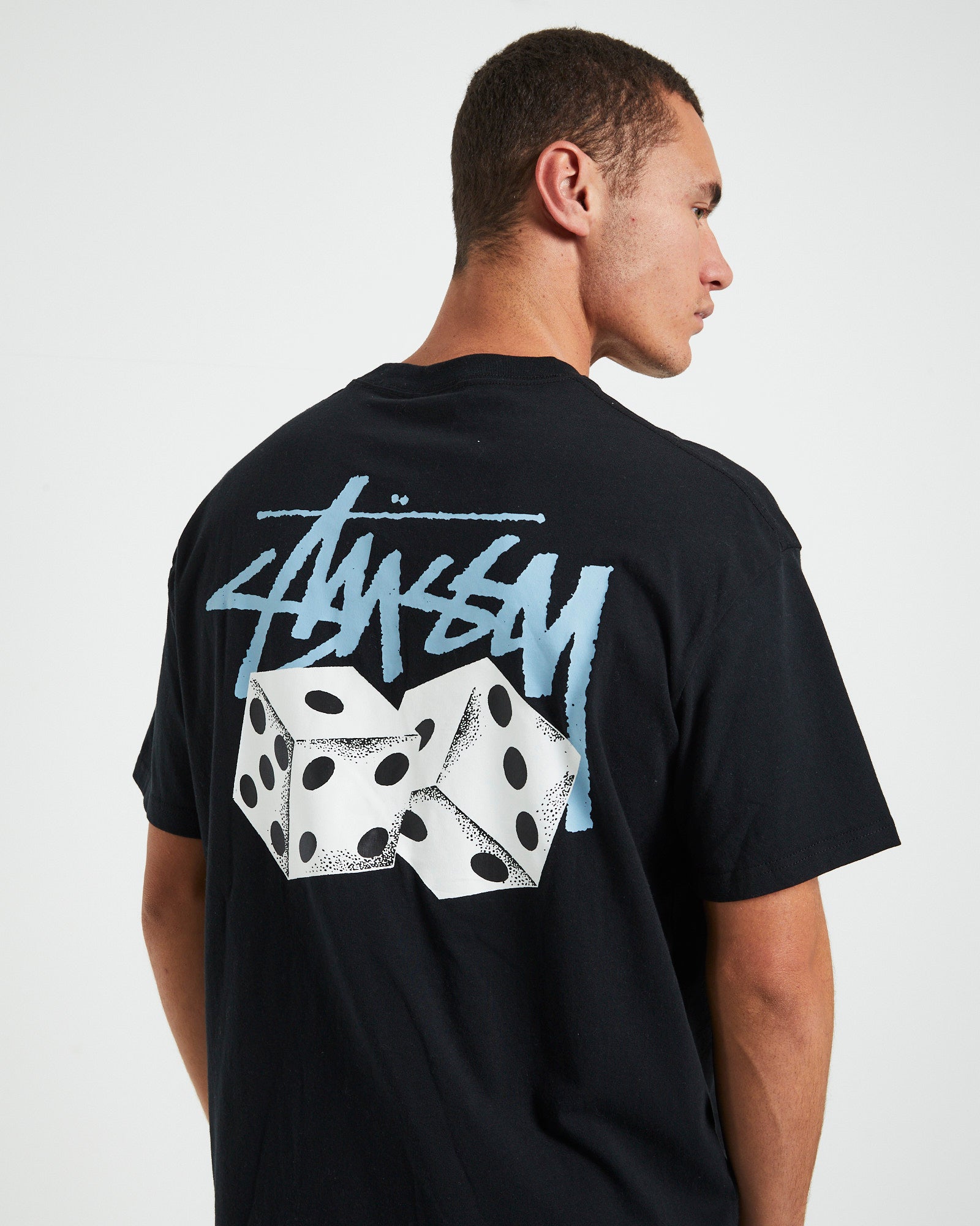 Pair Of Dice Solid Short Sleeve T-Shirt in Black BLACK