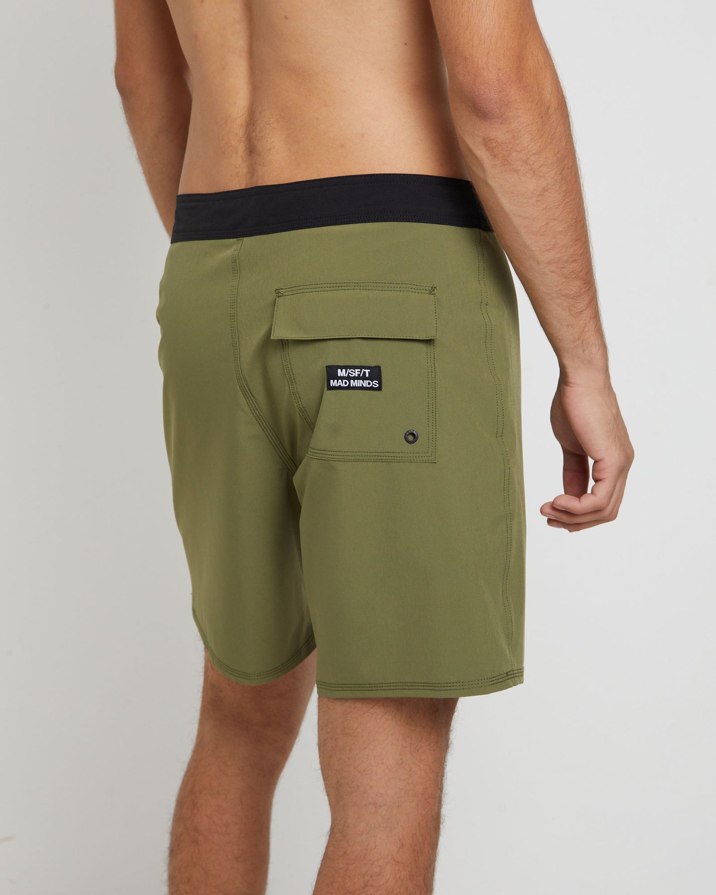 Dope Machine 18" 50-30 Boardshort in Army Green