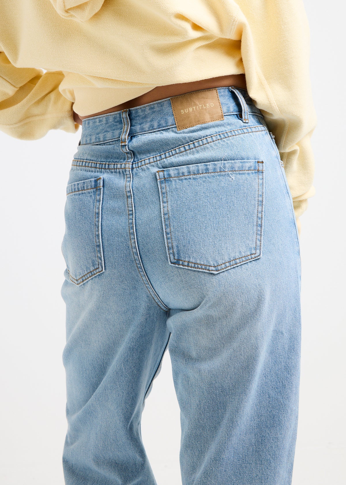 Tayla High Straight Denim Jeans OCEAN BLUE