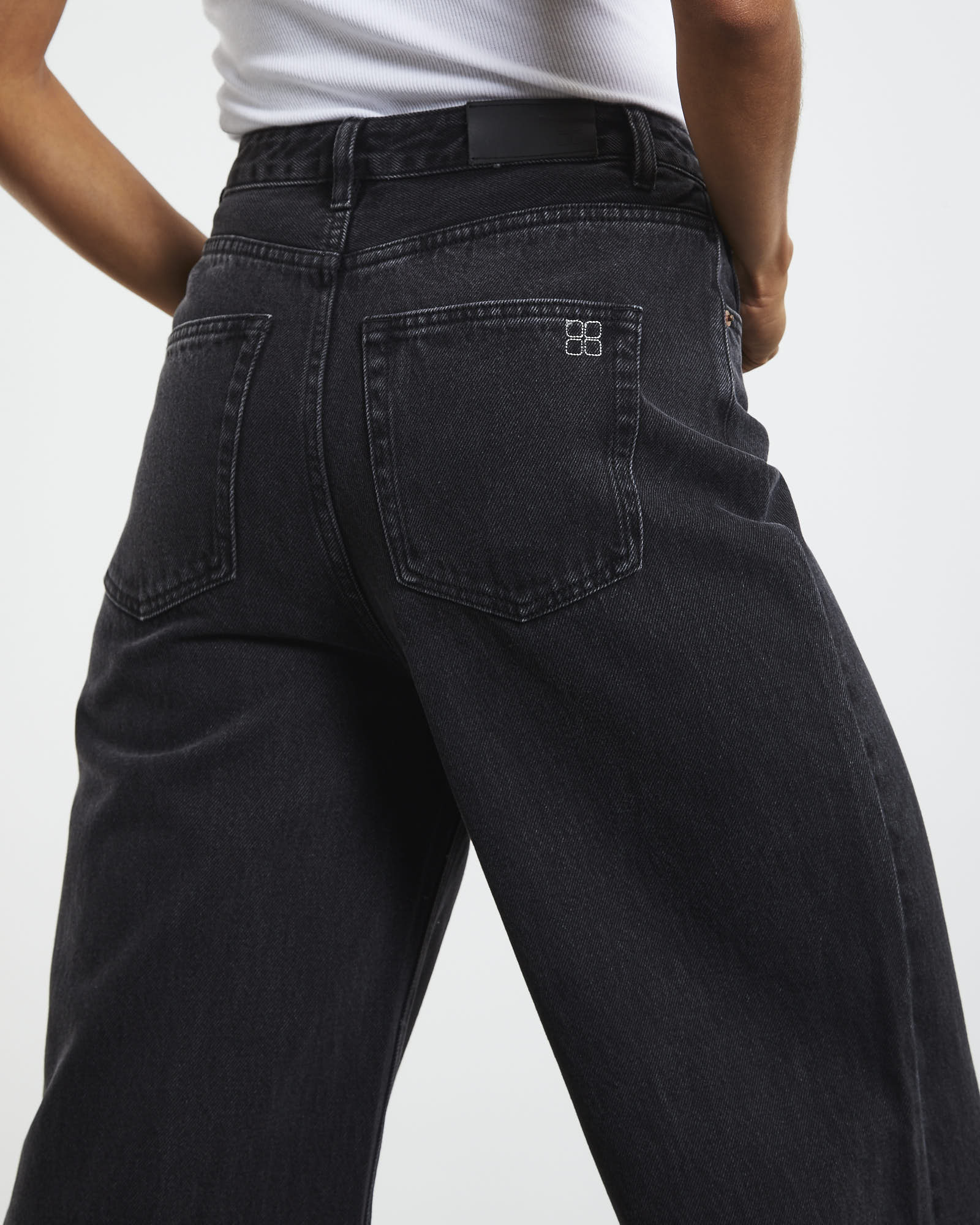 Nikita Extreme Wide Leg Jeans After Dark Black