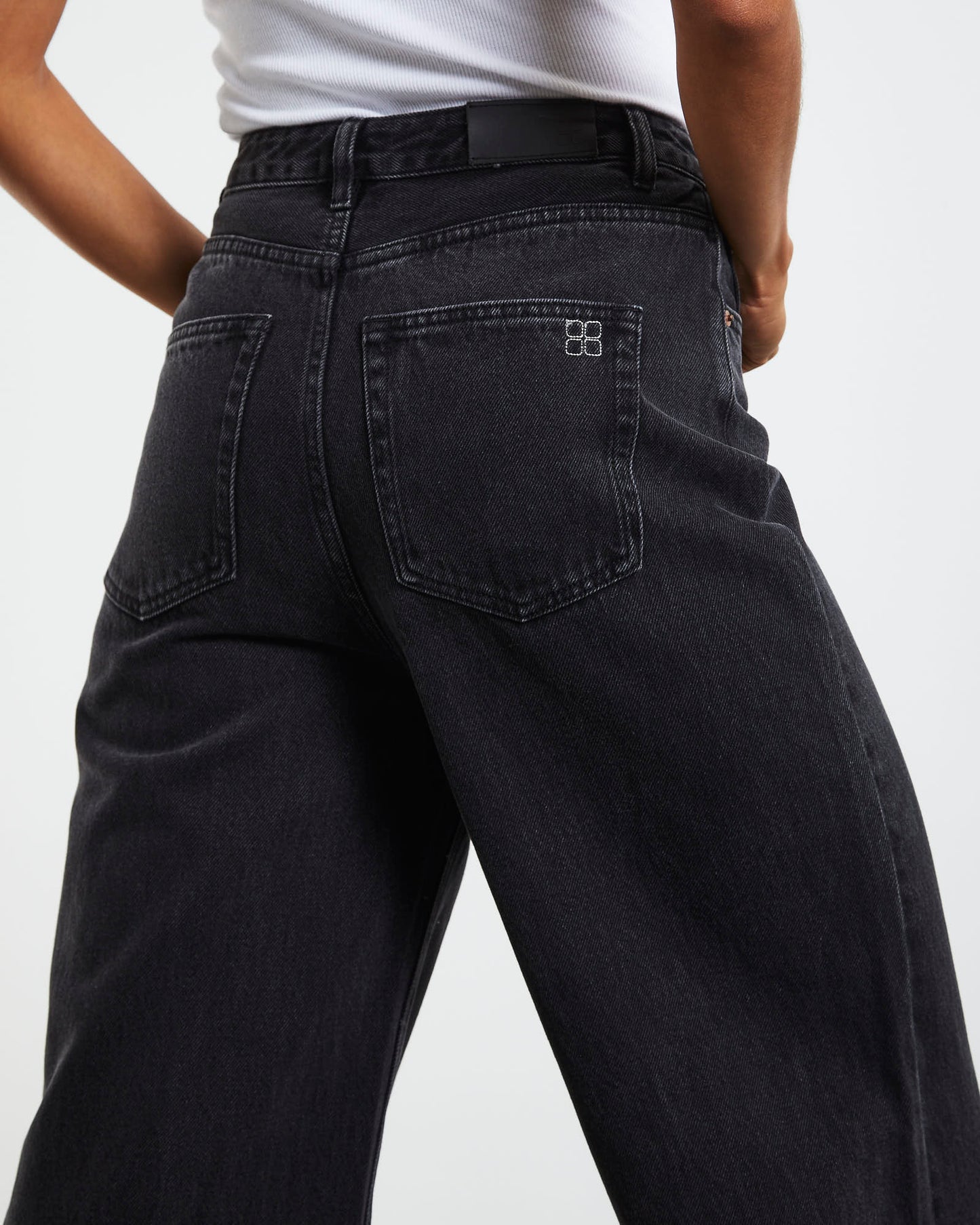 Nikita Extreme Wide Leg Jeans After Dark Black