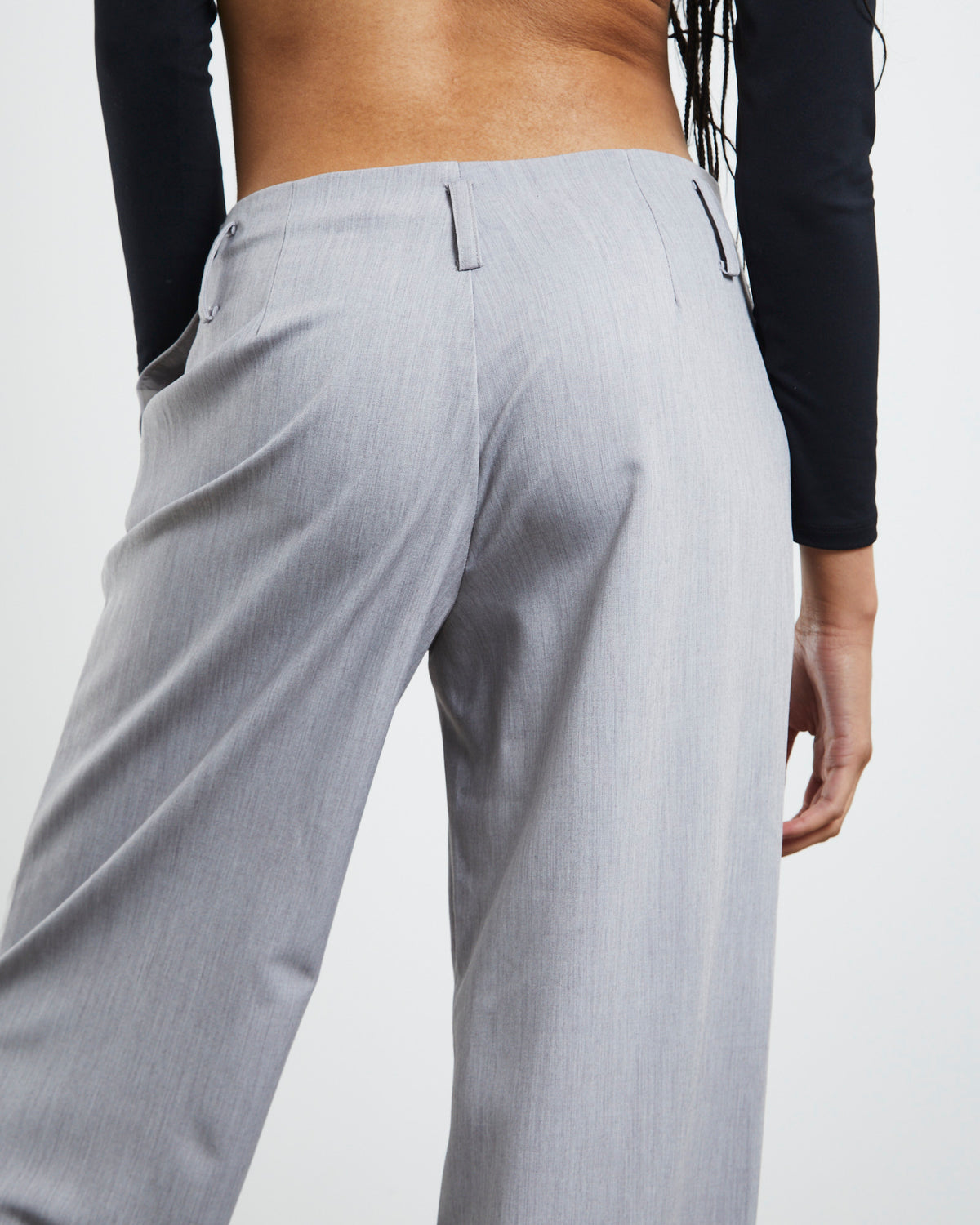 Cartia Low Rise Volume Pants Grey GREY