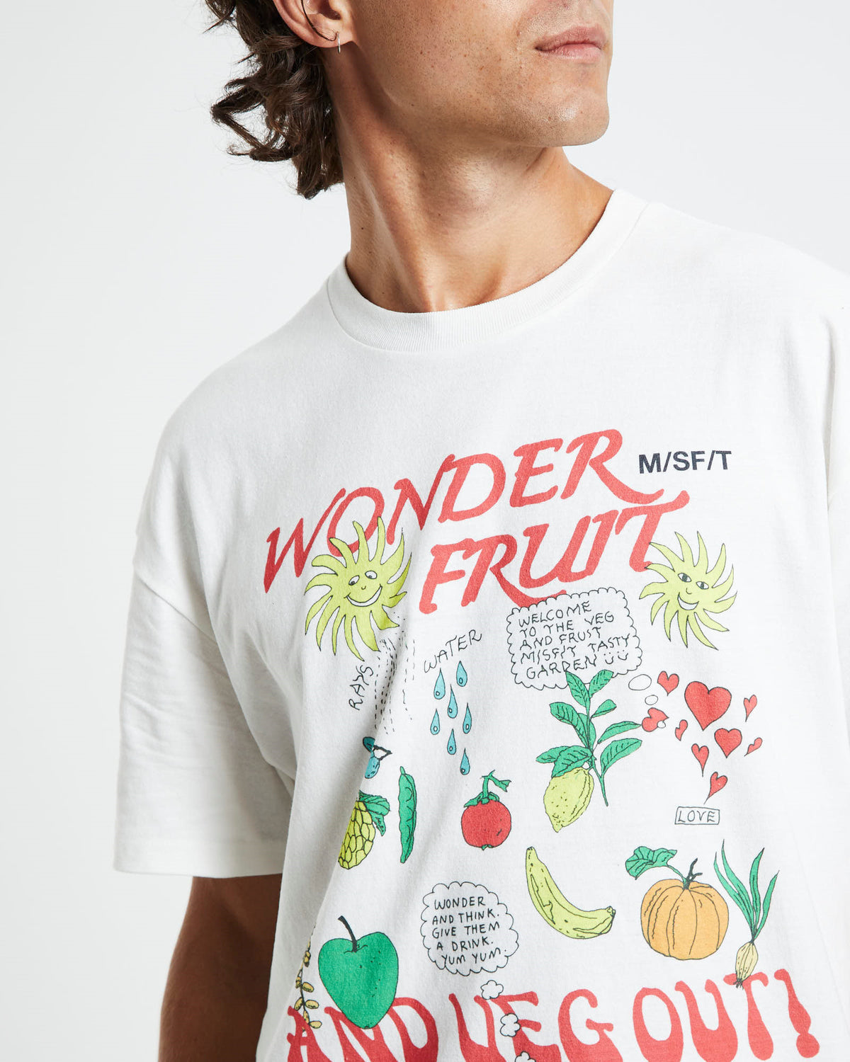 Wonder Fruit T-Shirt Washed White WHITE