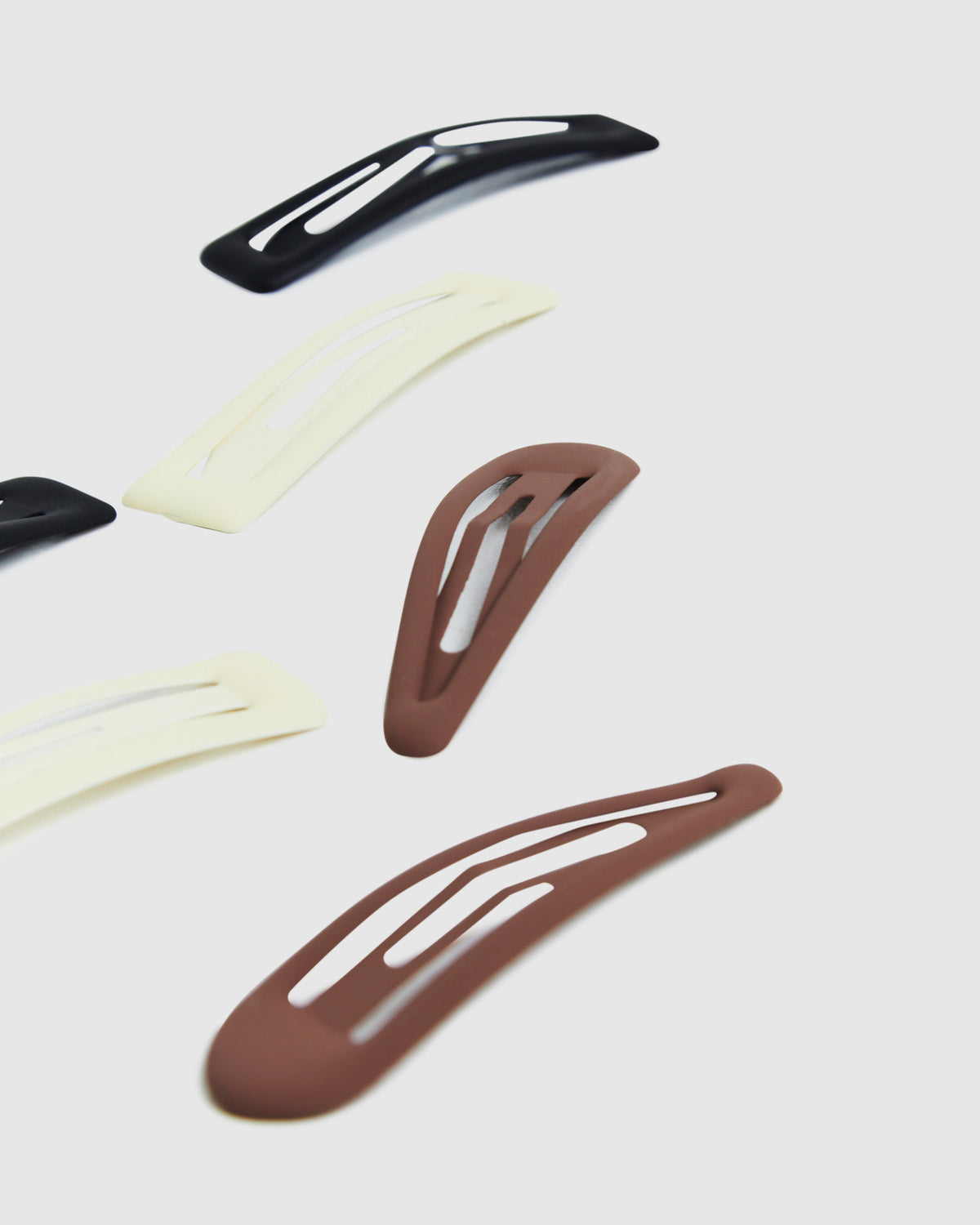 Puff Clips 3 Pack Brown/Cream/Black MULTI CO