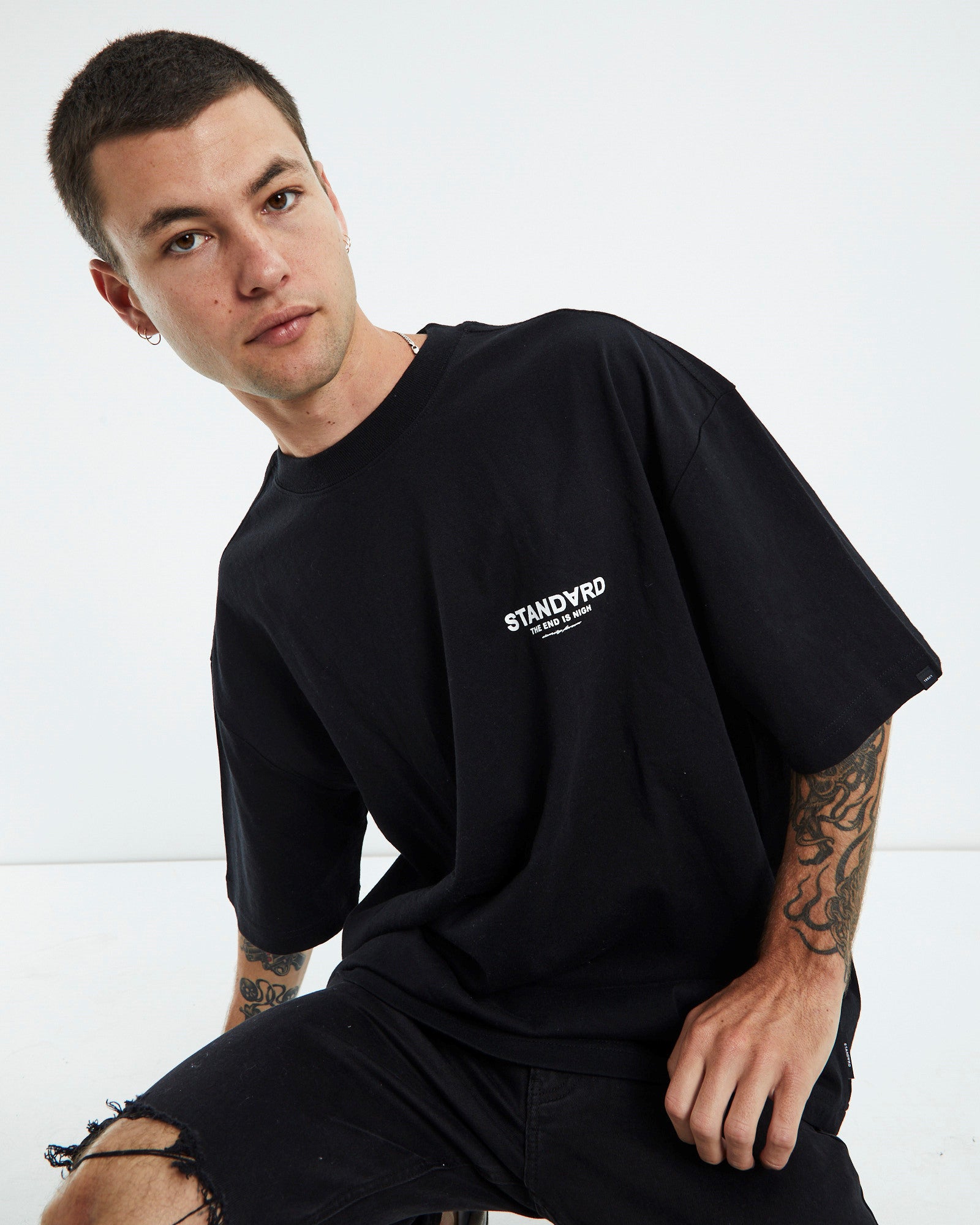Nigh Short Sleeve T-Shirt Black BLACK
